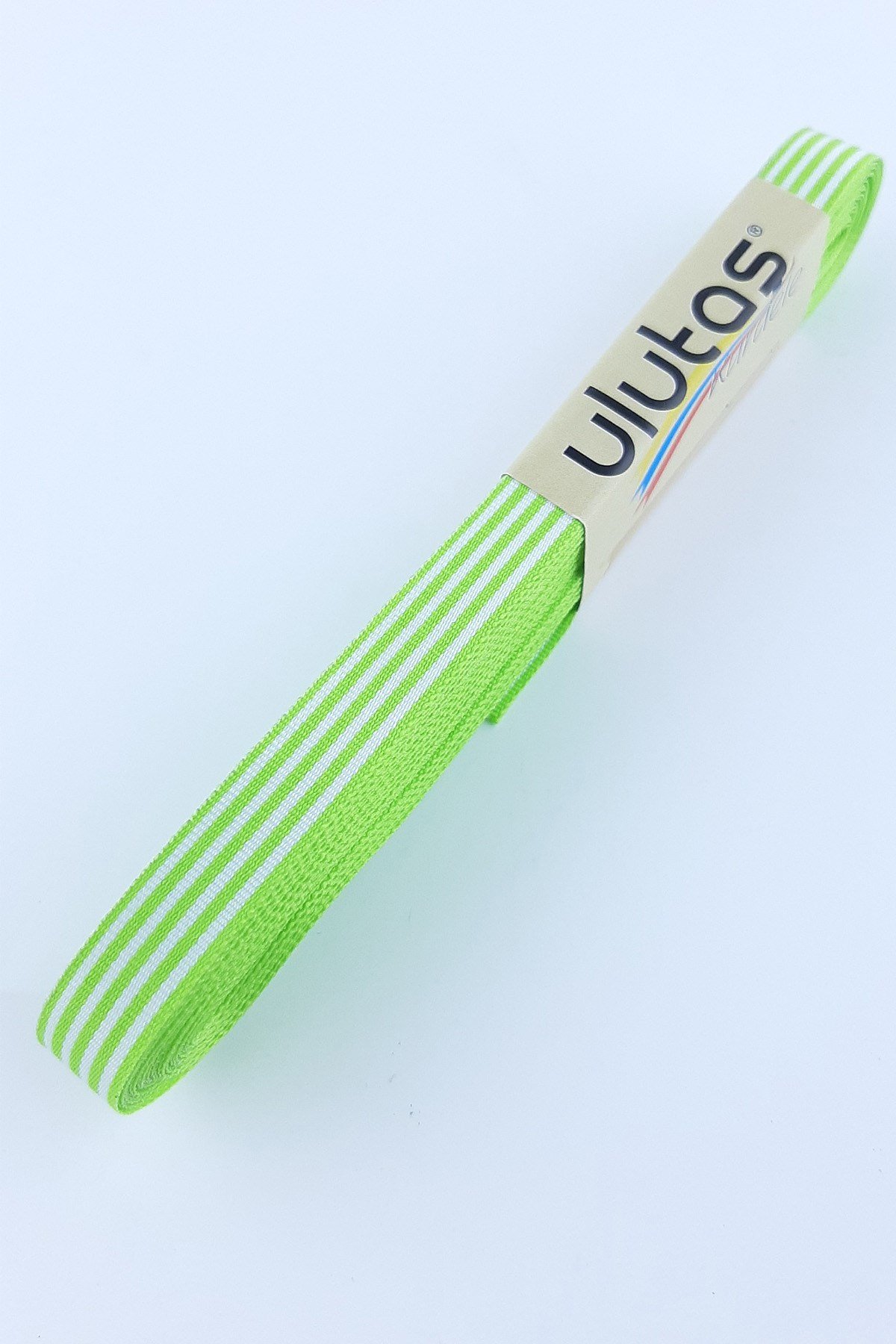 Light Green Striped Degrede Ribbon 1 cm 10 mt