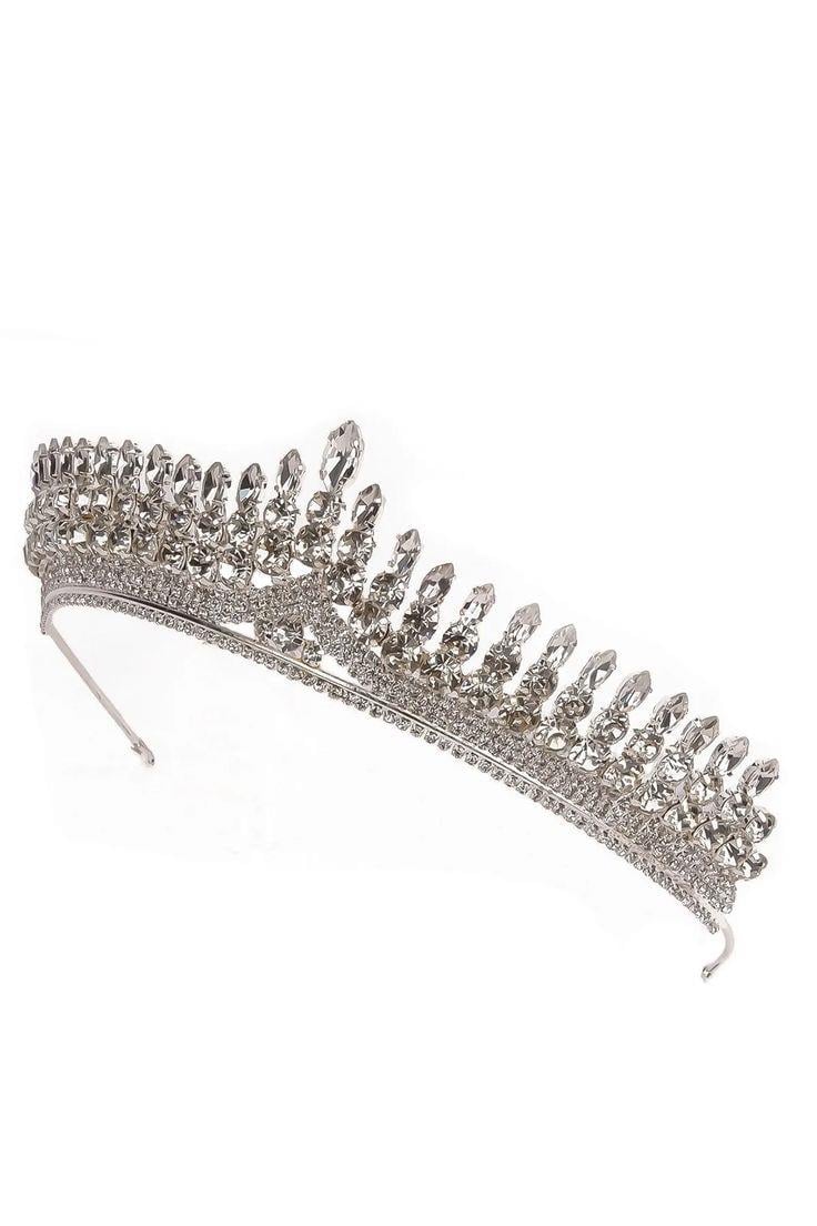 Antares Model Bridal Henna Tiara Princess Tiara Crystal Wedding Henna Tiara Silver