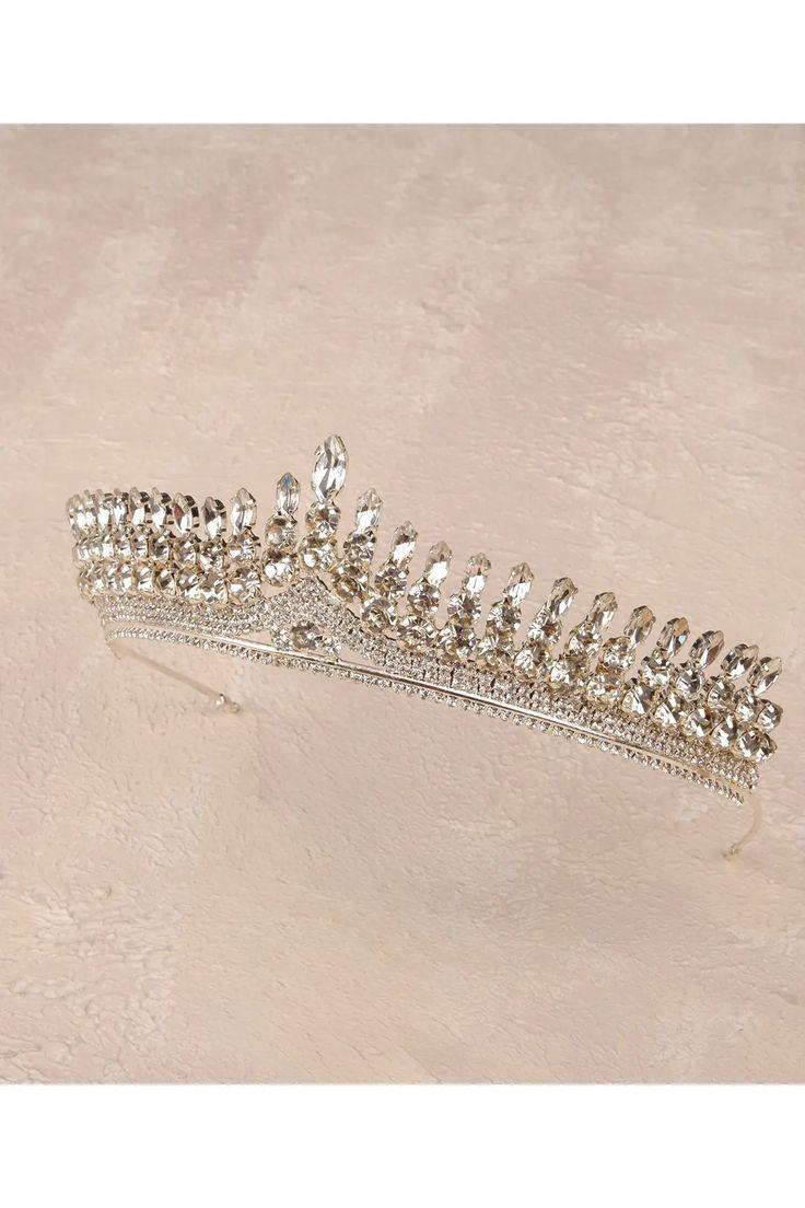 Antares Model Bridal Henna Tiara Princess Tiara Crystal Wedding Henna Tiara Silver