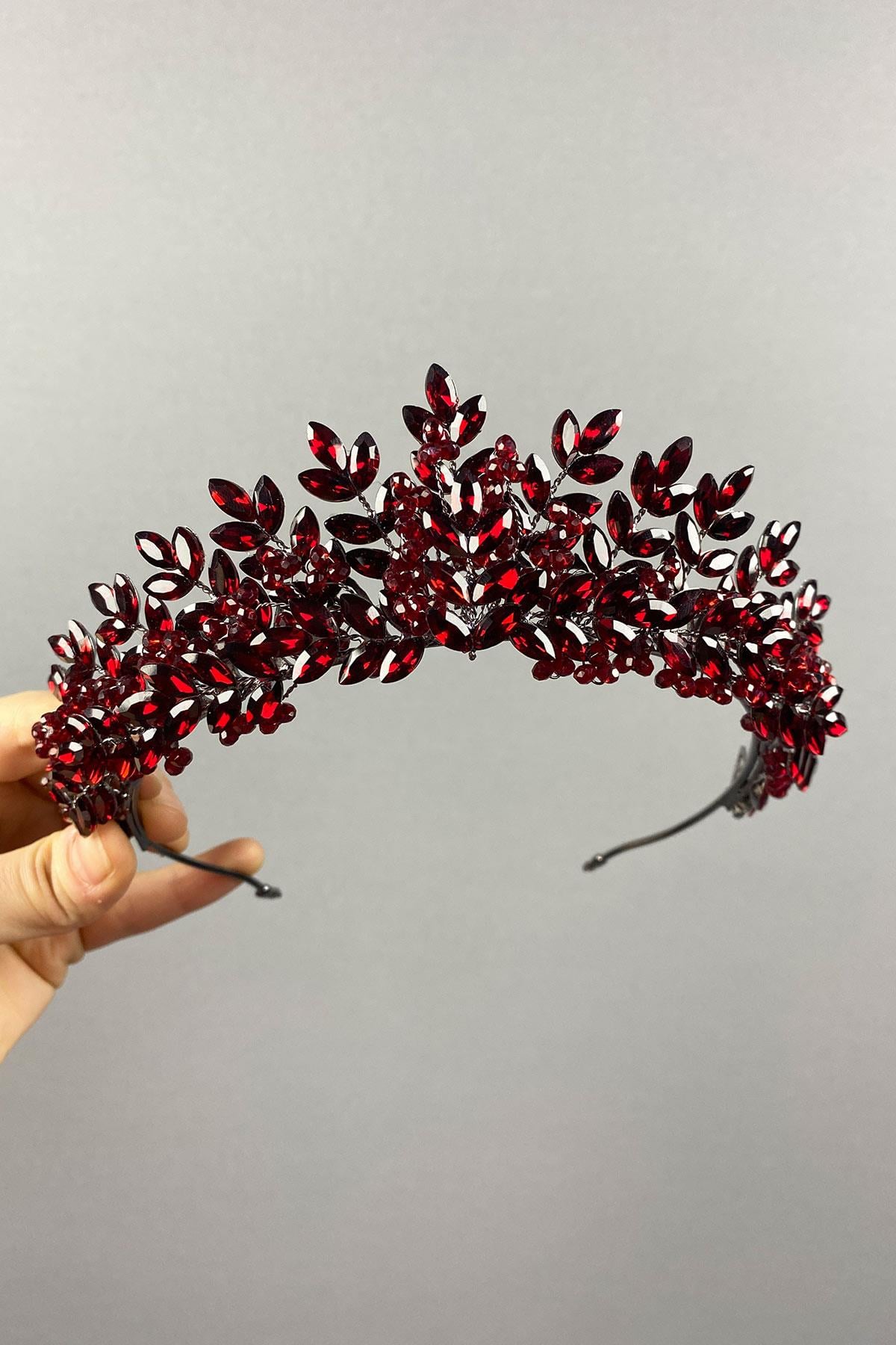 Originally Bead Embroidered Bridal Henna Crown