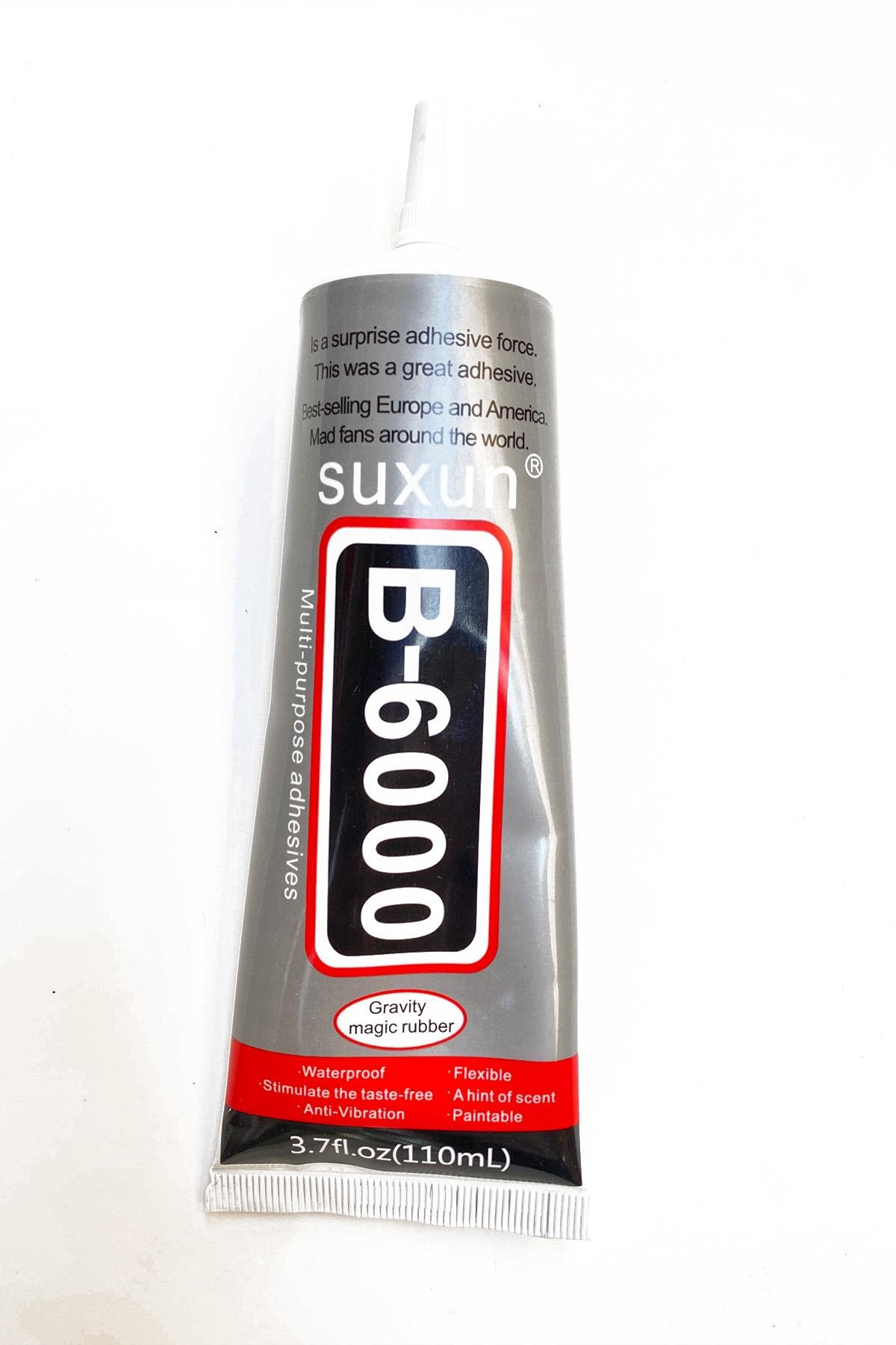 B-6000 Şeffaf Taş ve Boncuk Yapıştırıcısı 110 ml 3 Adet