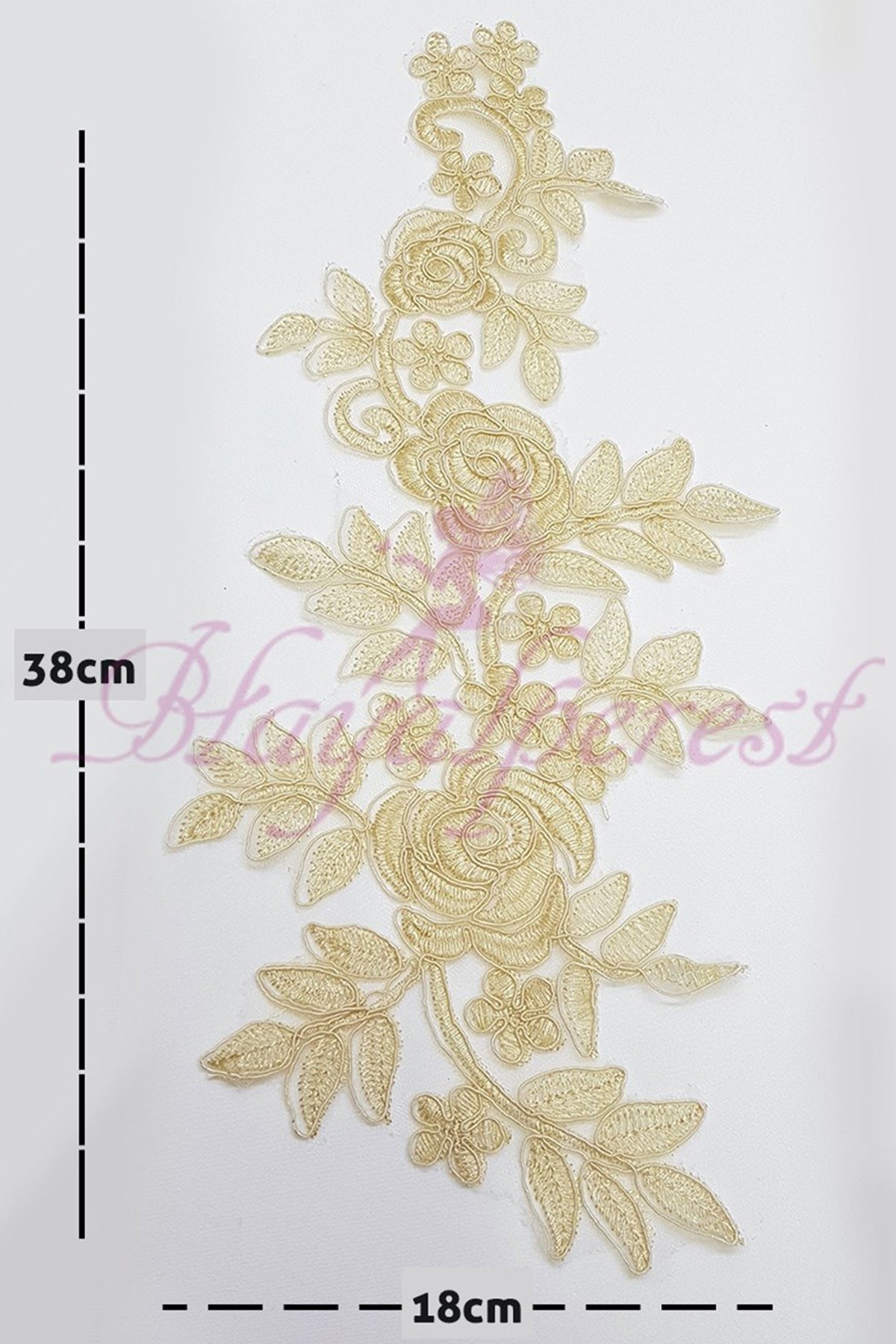 Honey Color Piece Guipure Lace