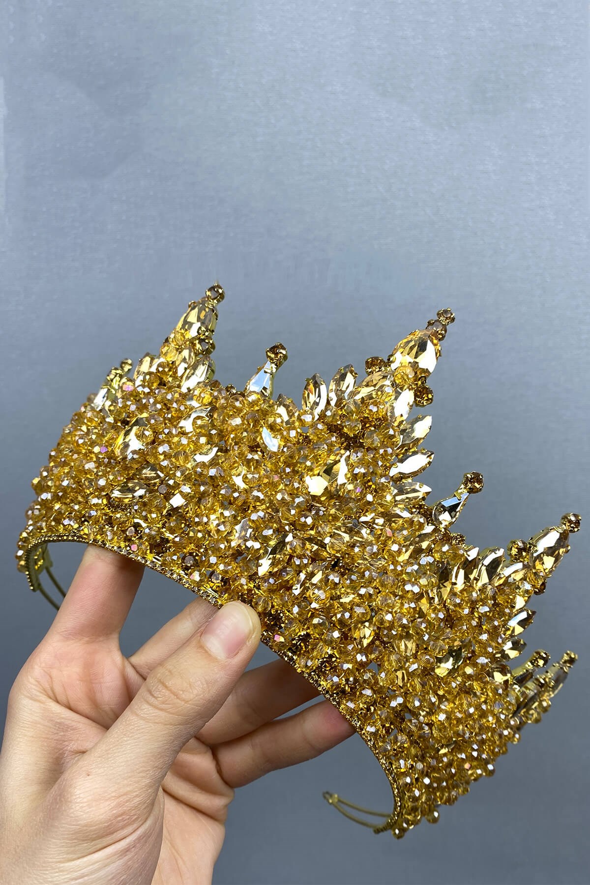 Honey Color Paris Model Bridal Henna Crown