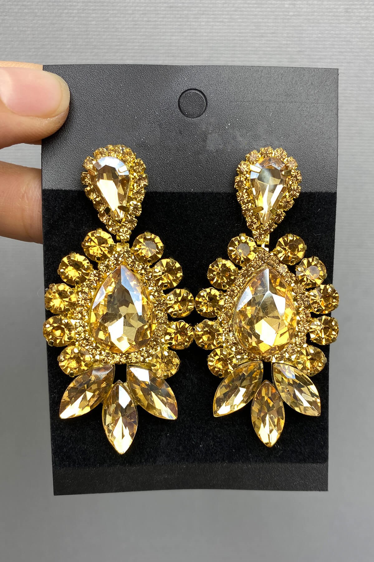 Honey Color Subra Bridal Henna Tiara and Earrings