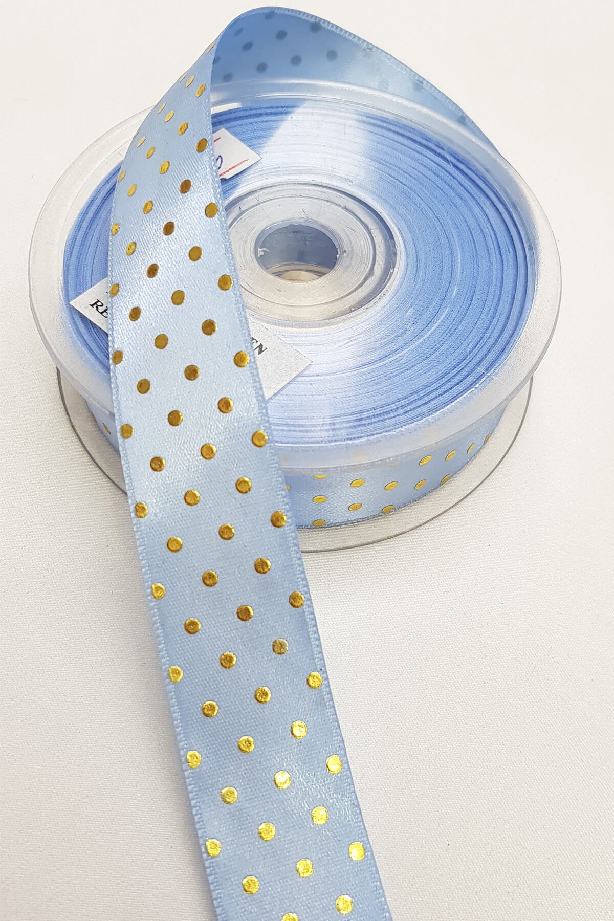 BASKILI SATEN KURDELE  2,5CM