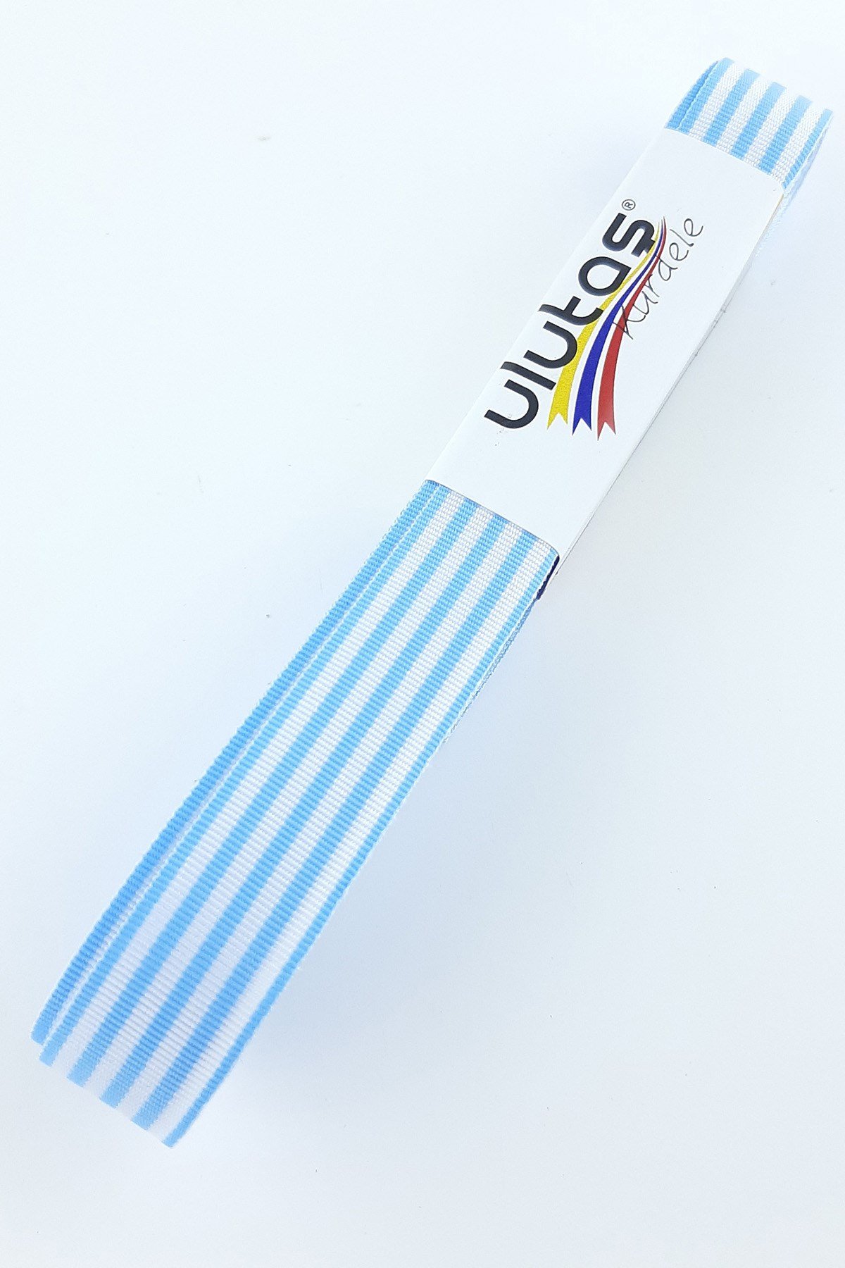 Bebe Mavi Çizgili Degrede Kurdele 1,5 cm 10 mt