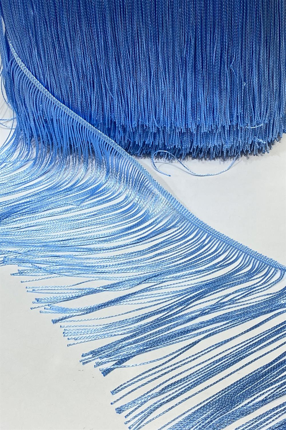 Baby Blue Fringe Tassel Ribbon