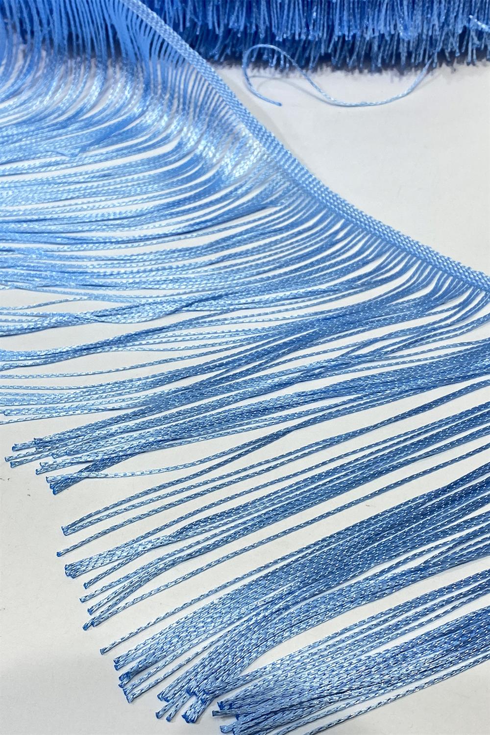 Baby Blue Fringe Tassel Ribbon