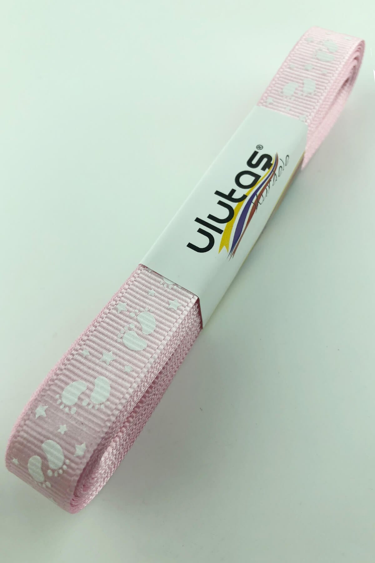 Baby Foot Figure Printed Grosgrain Ribbon