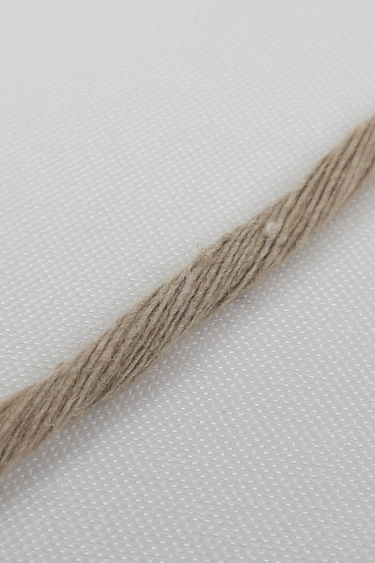 Beige Fine Twisted Macrame