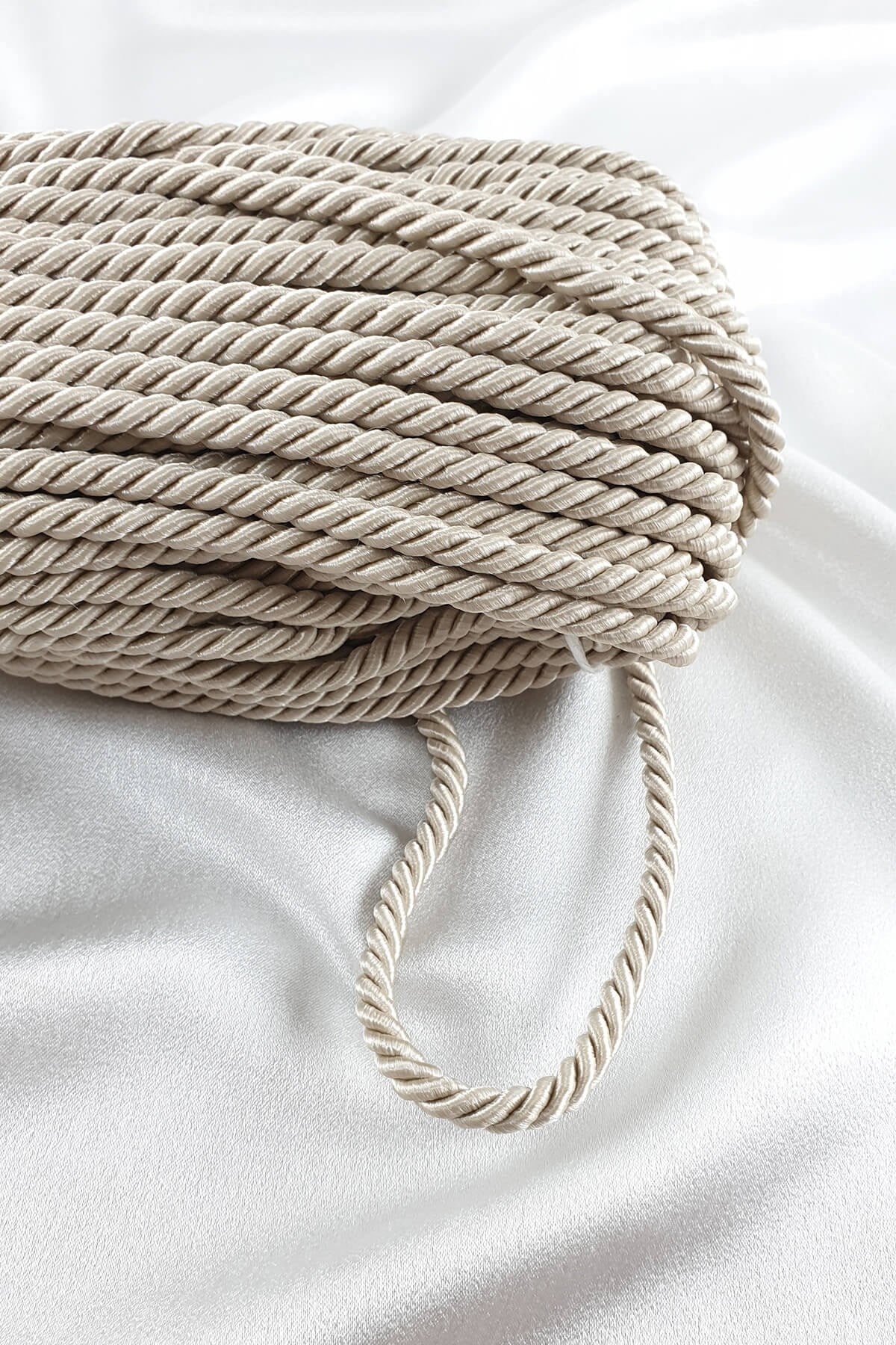 Bej Rengi Kordon İp 8 Mm