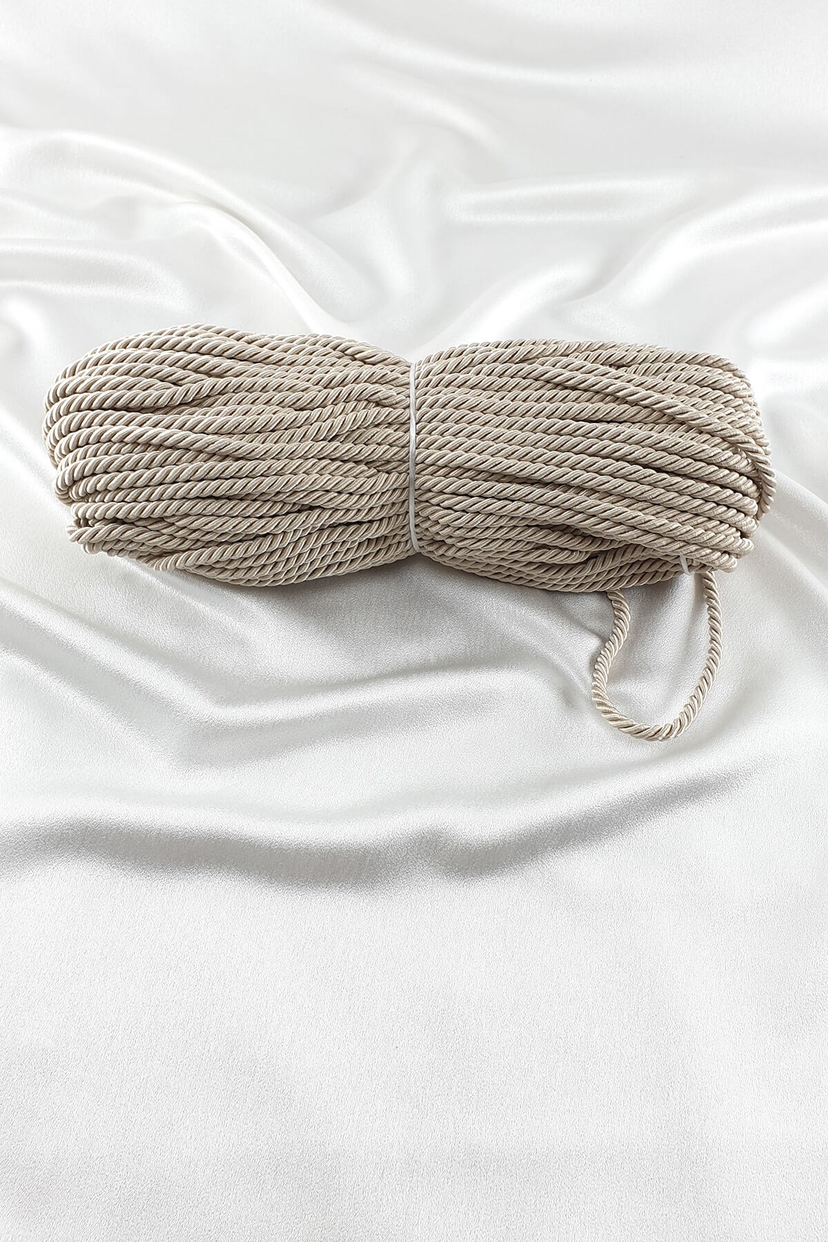 Bej Rengi Kordon İp 8 Mm