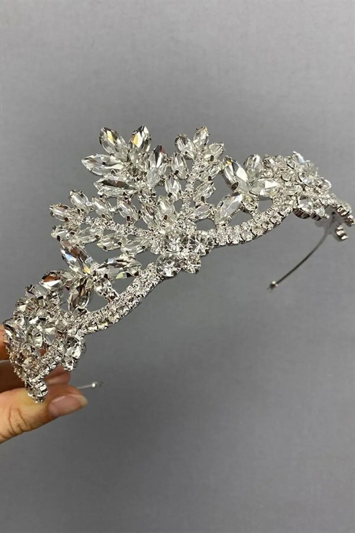 Berlin Glass Stone Crystal Stone Bridal Crown