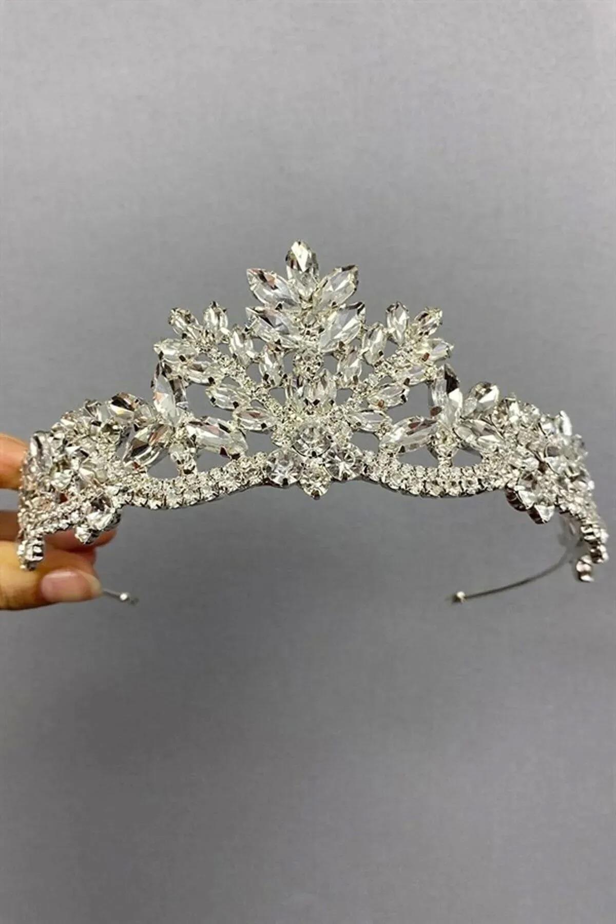 Berlin Glass Stone Crystal Stone Bridal Crown