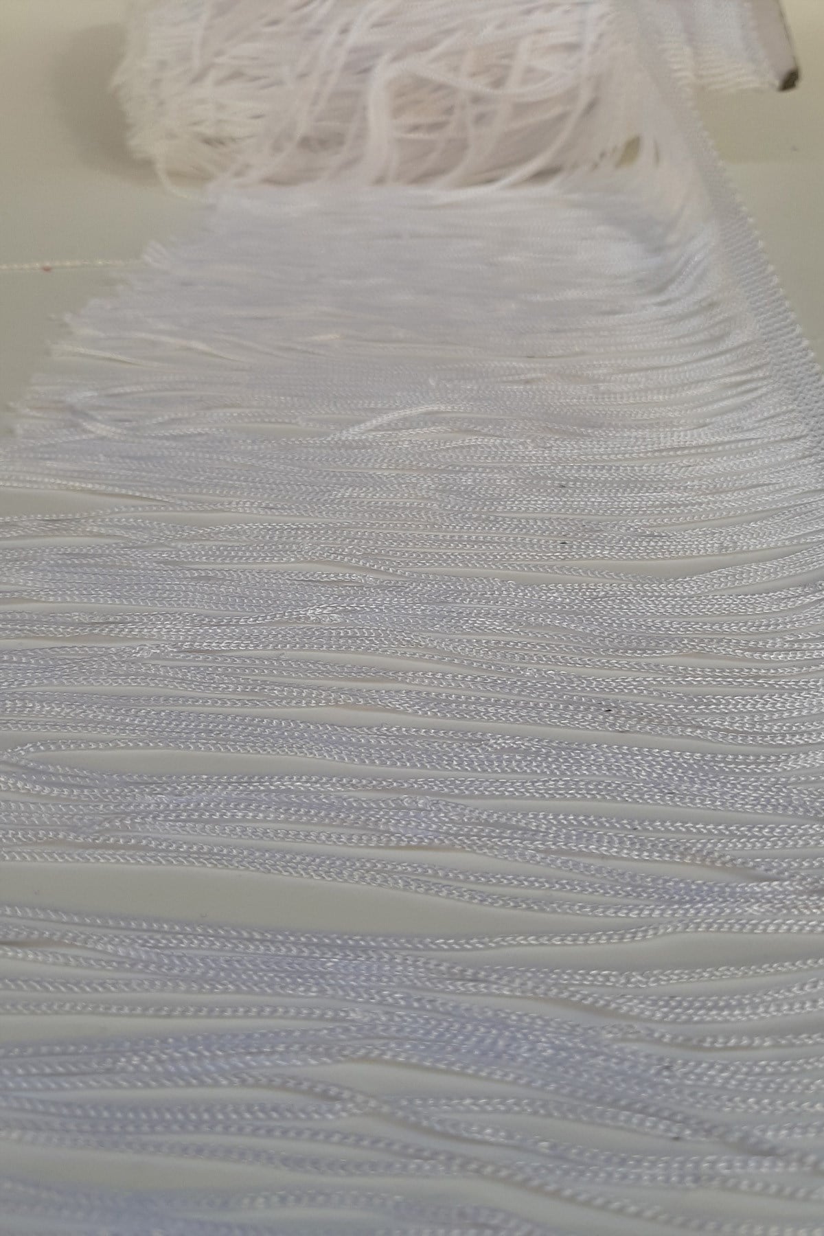 White 15 Cm Fringe Ribbon Tassel
