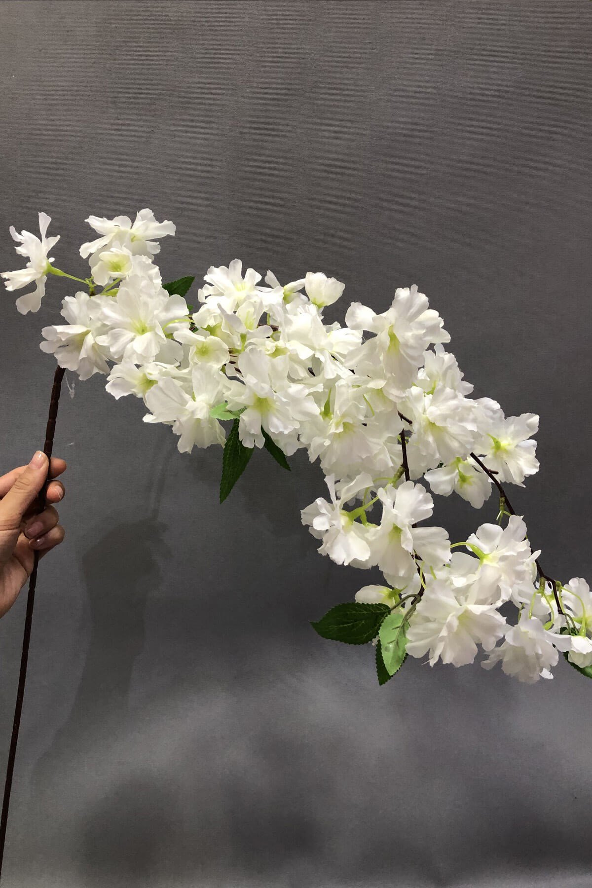 Beyaz Bahar Dalı Yapay Çiçek