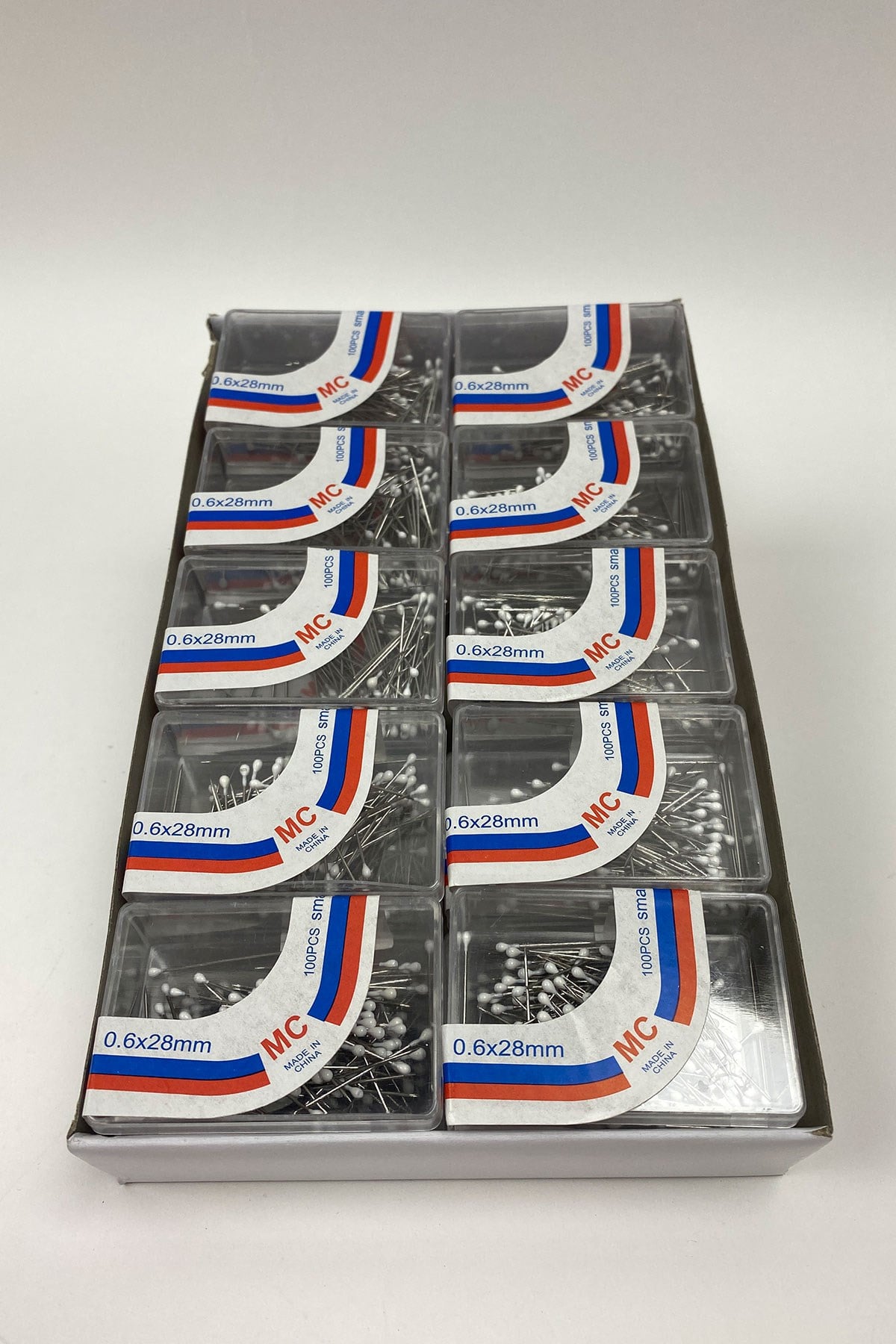 White Head Pins 20 Boxes of 100