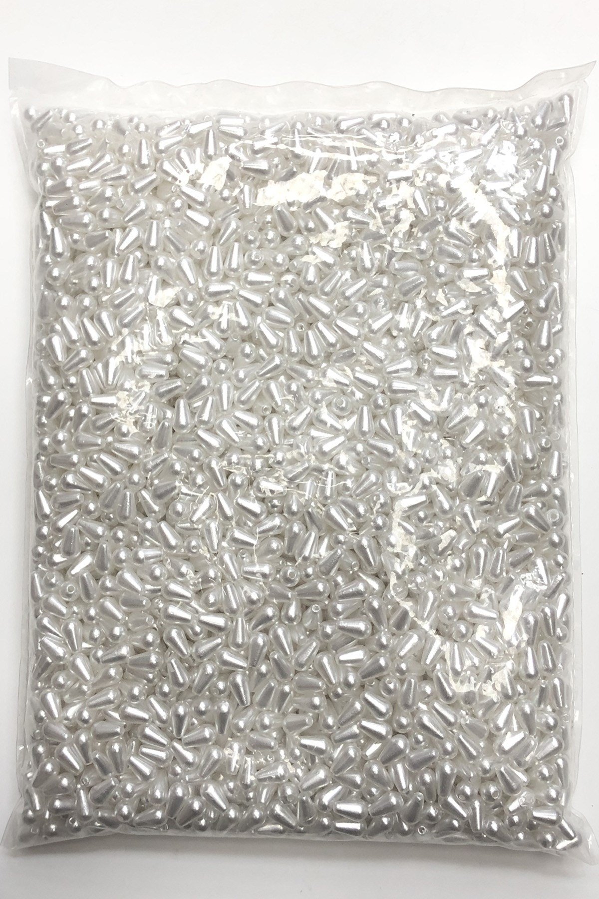 Beyaz Damla İnci Boncuk 