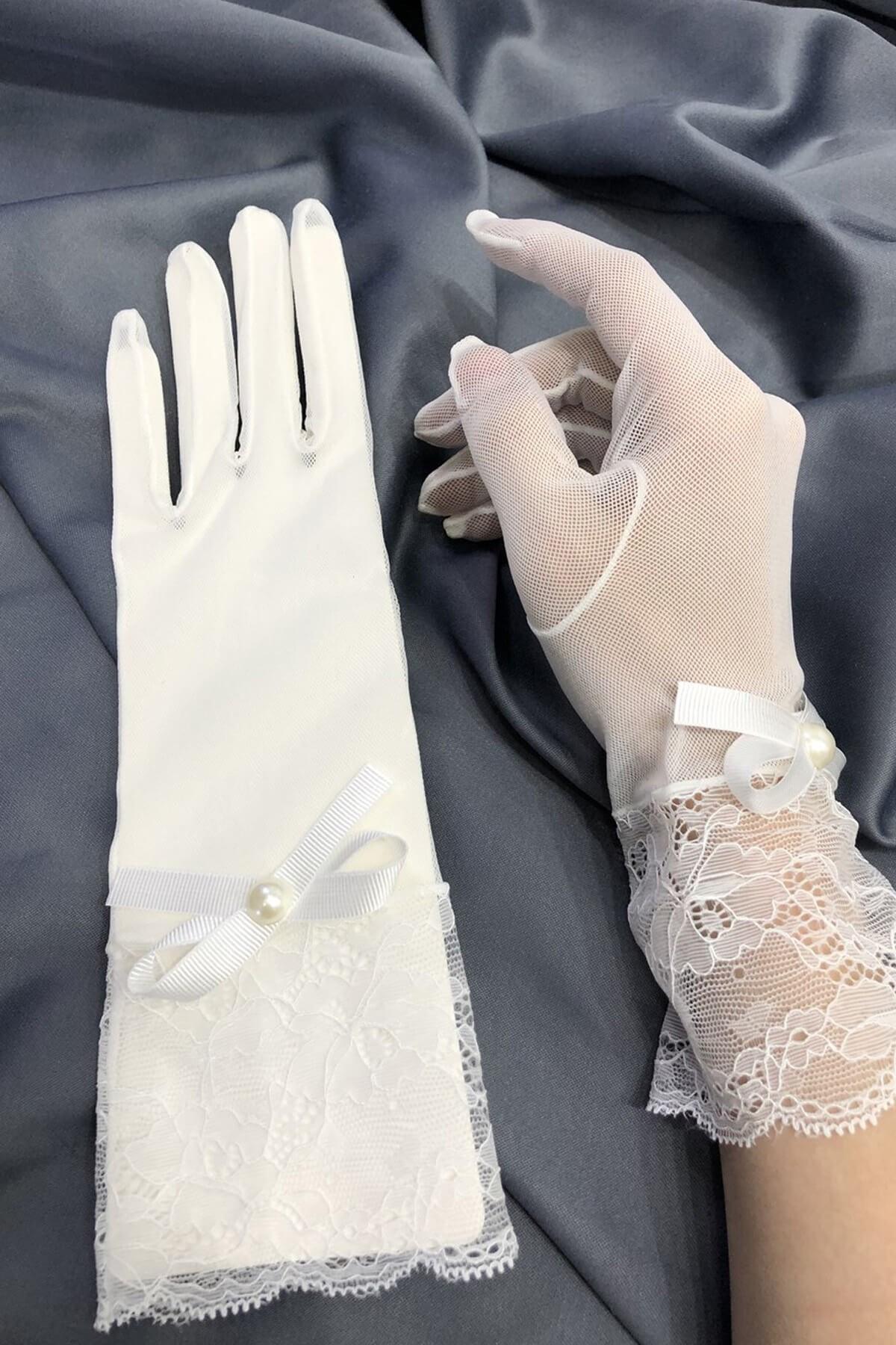 Wholesale White Lace Gloves