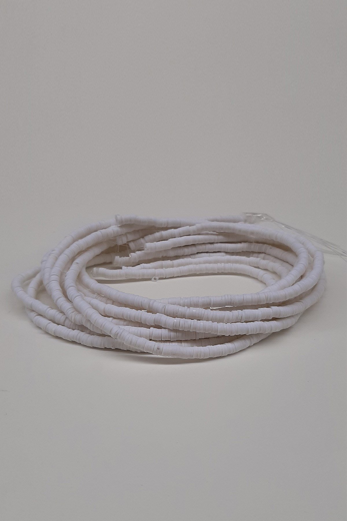 Beyaz Fimo Hamur Boncuk 4mm