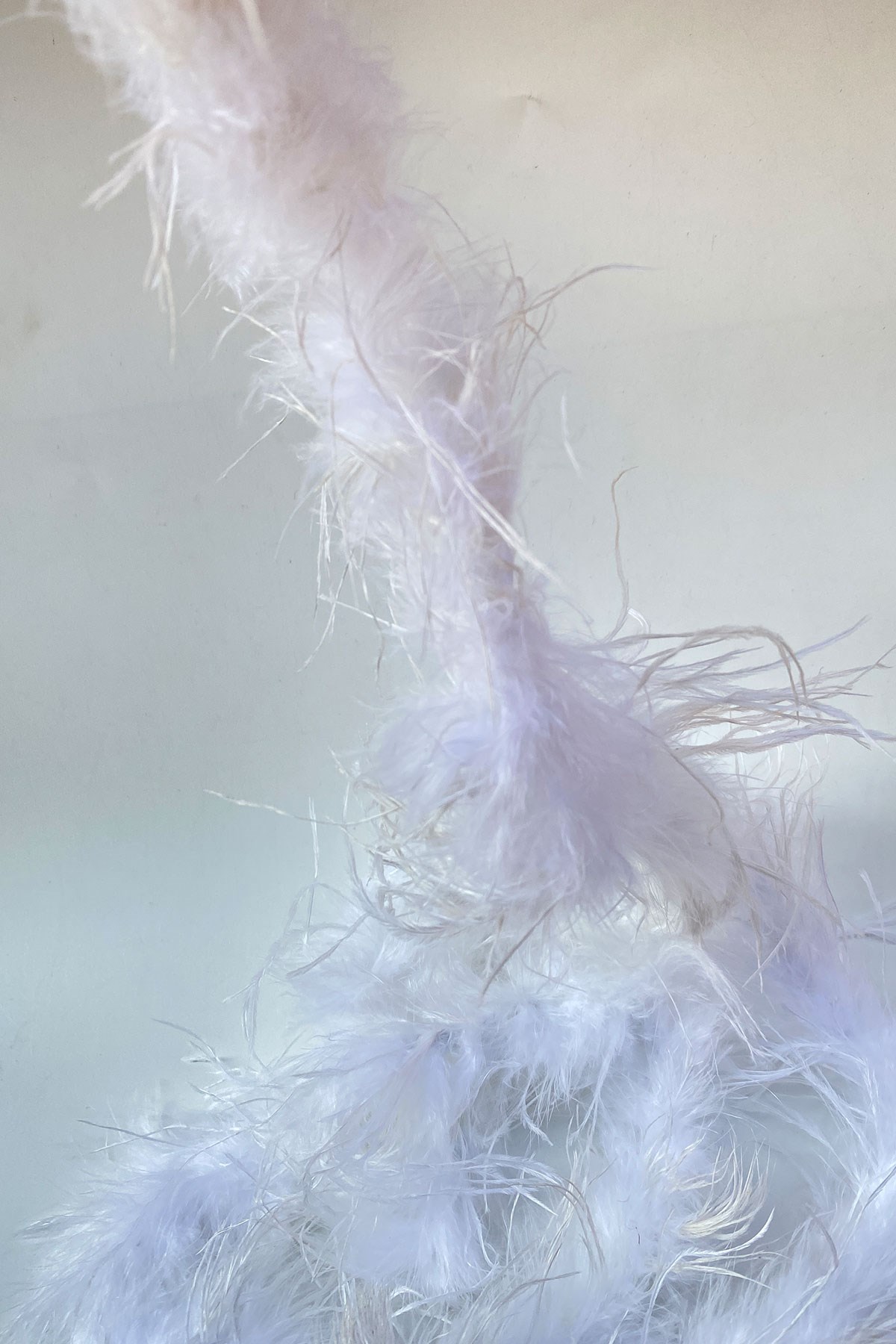 White Malibu Ostrich Feather