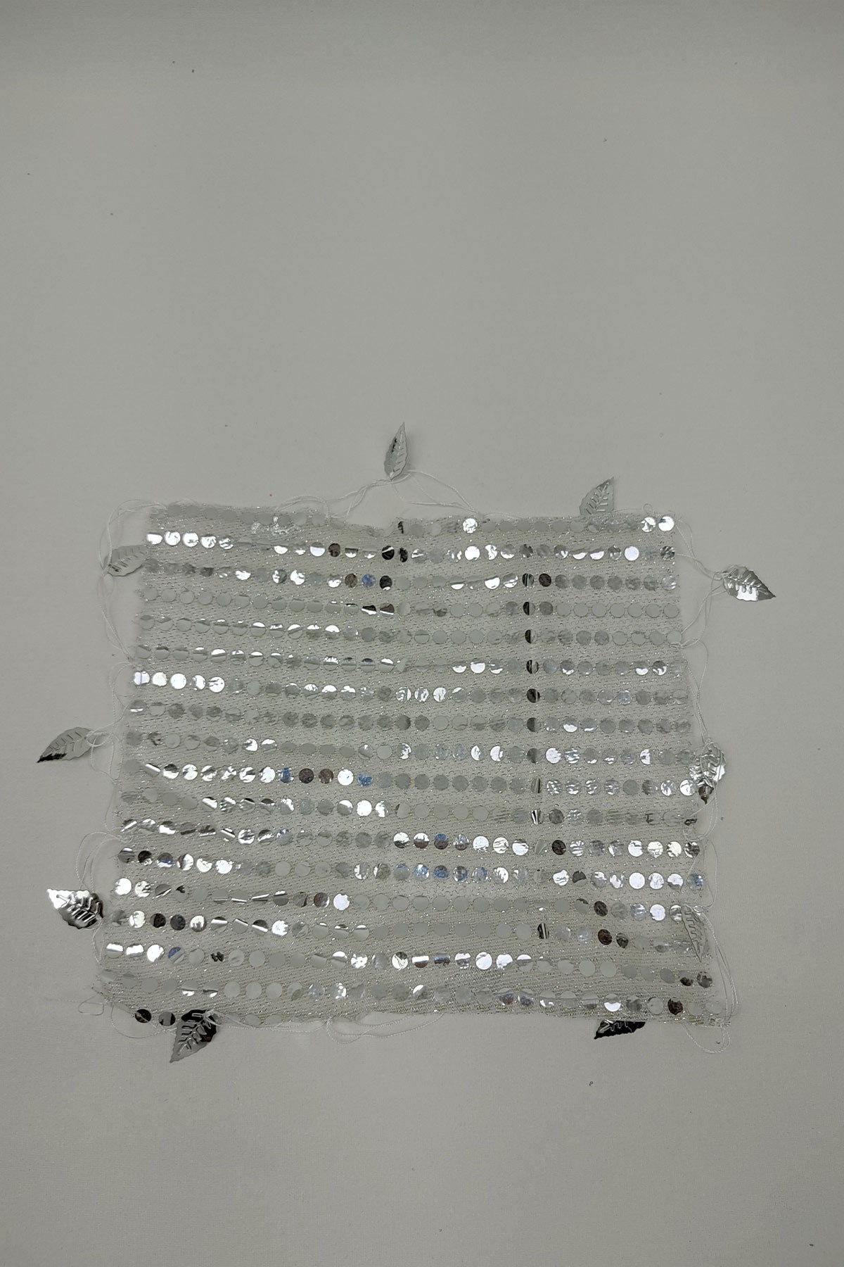 White Sequin Halay Handkerchief 20 pcs