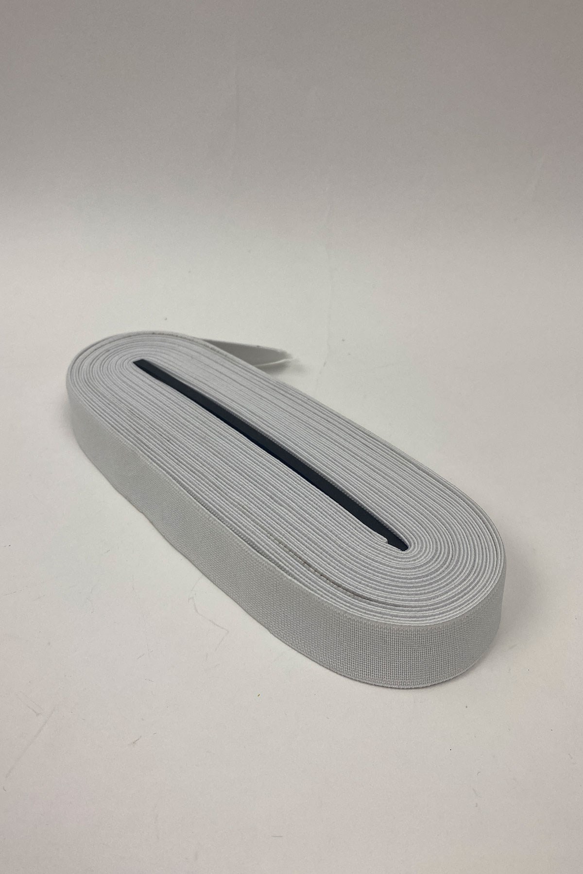 Beyaz Yassı Lastik 2,5 cm 10 mt