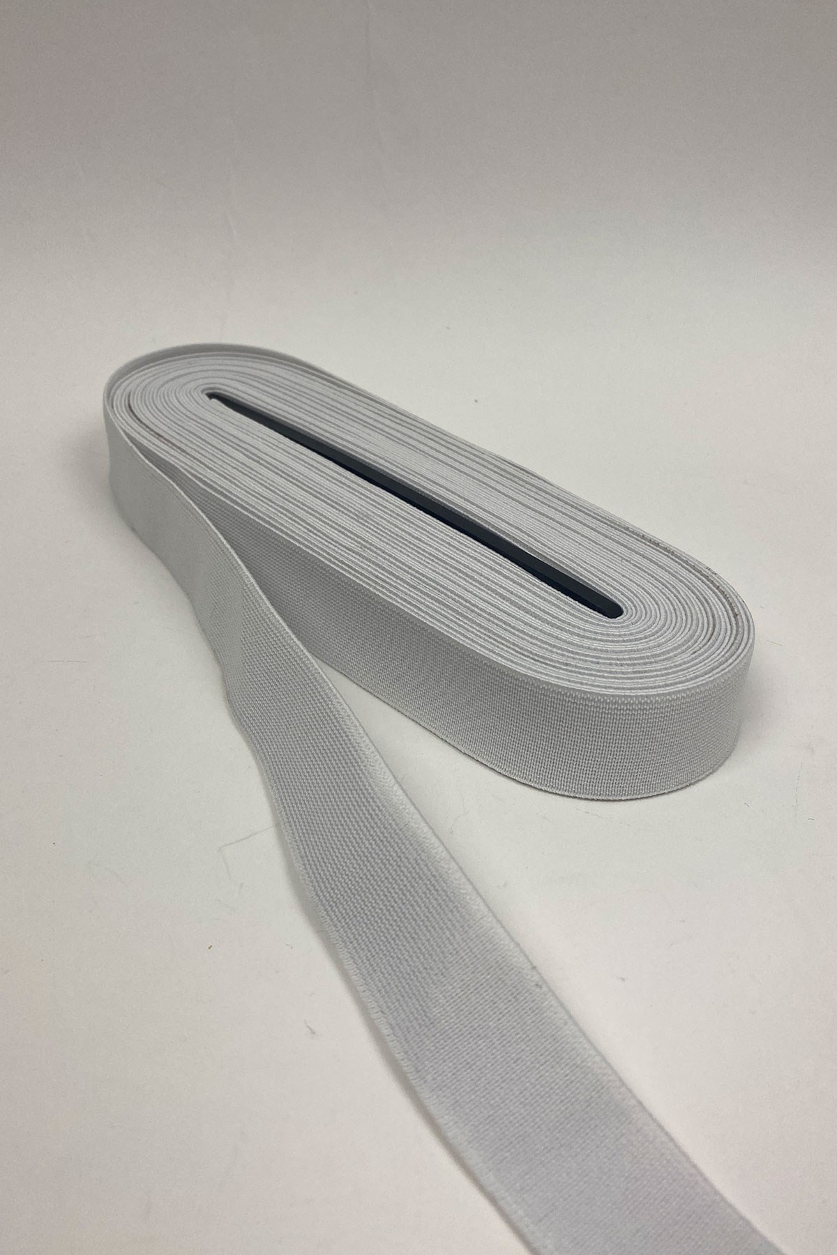 Beyaz Yassı Lastik 2,5 cm 10 mt