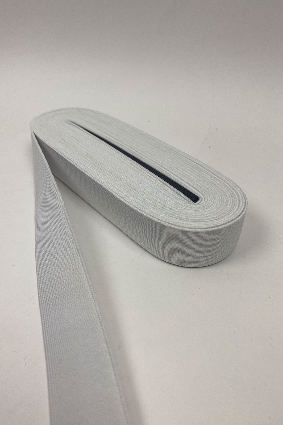 Beyaz Yassı Lastik 3 cm 10 mt