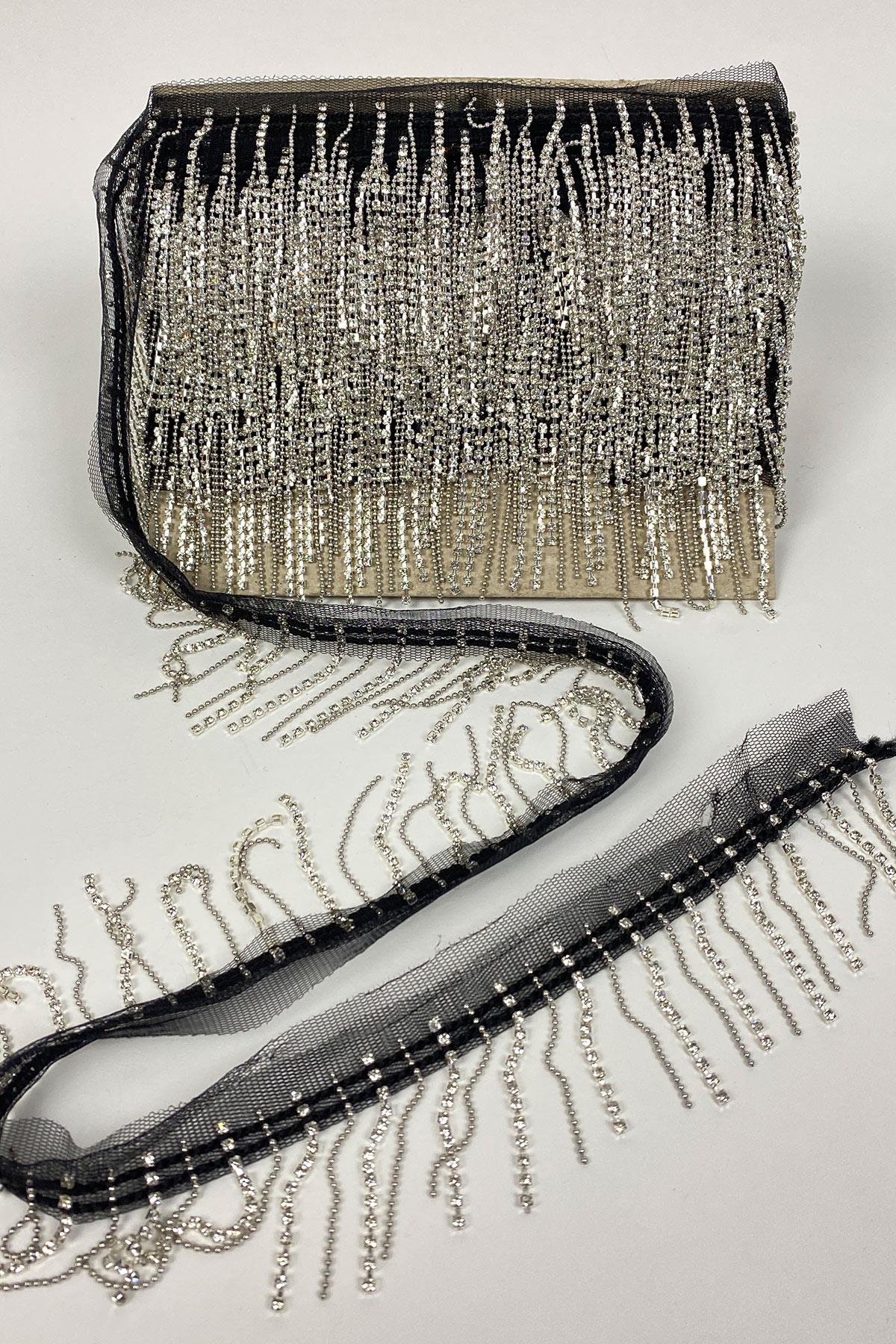 Beyoğlu Stone Chain Accessory Fringe Tassel 1 mt