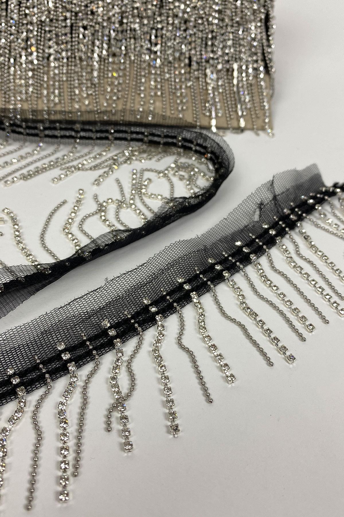 Beyoğlu Stone Chain Accessory Fringe Tassel 1 mt