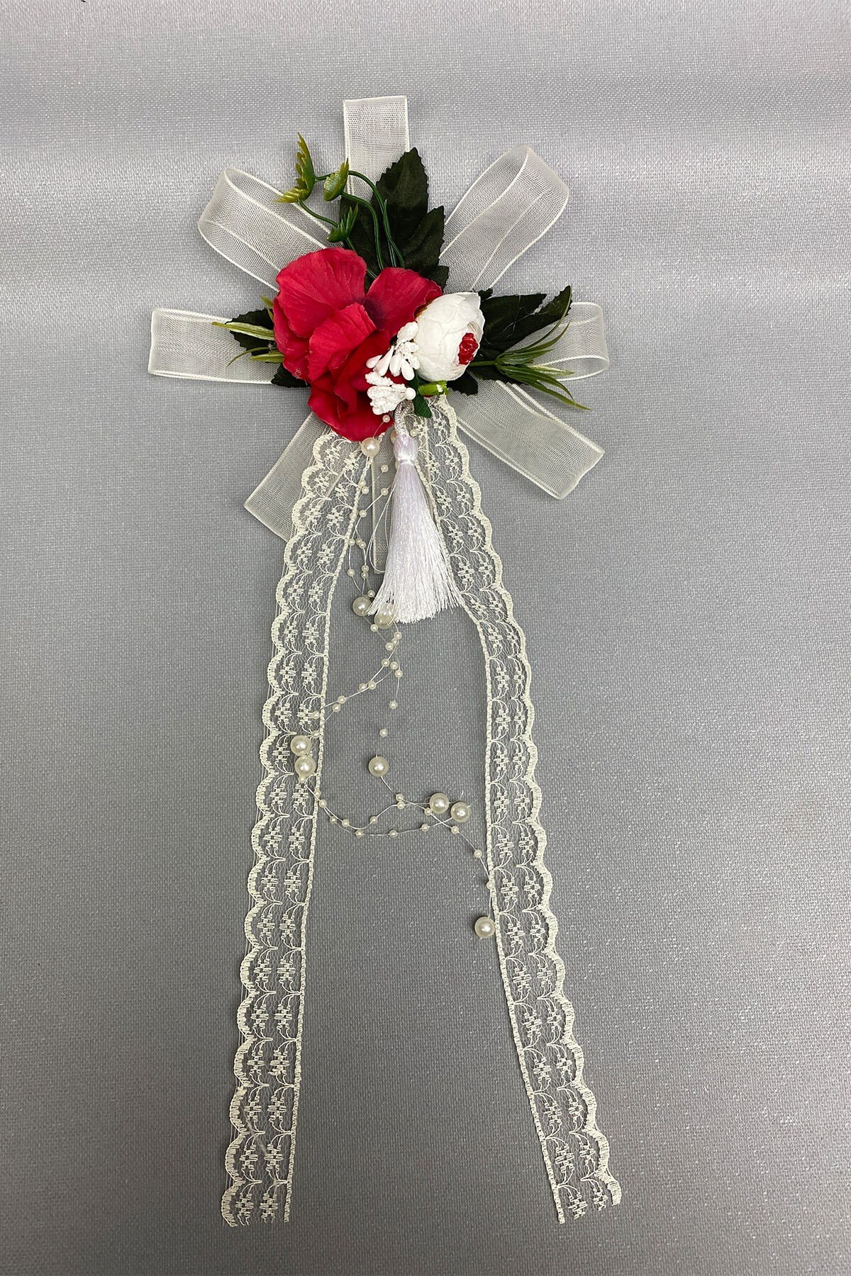 Bohça Bavul ve Konvoy Araba Süsü 3 Adet Kırmızı