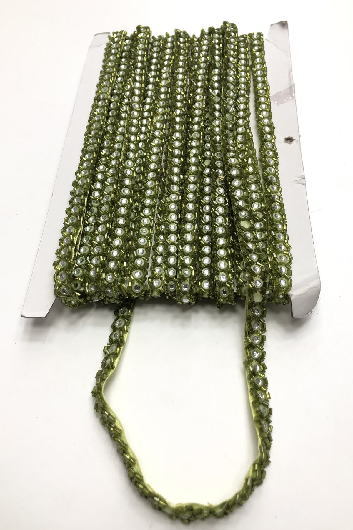 Boncuk İşlemeli Şerit 1 cm