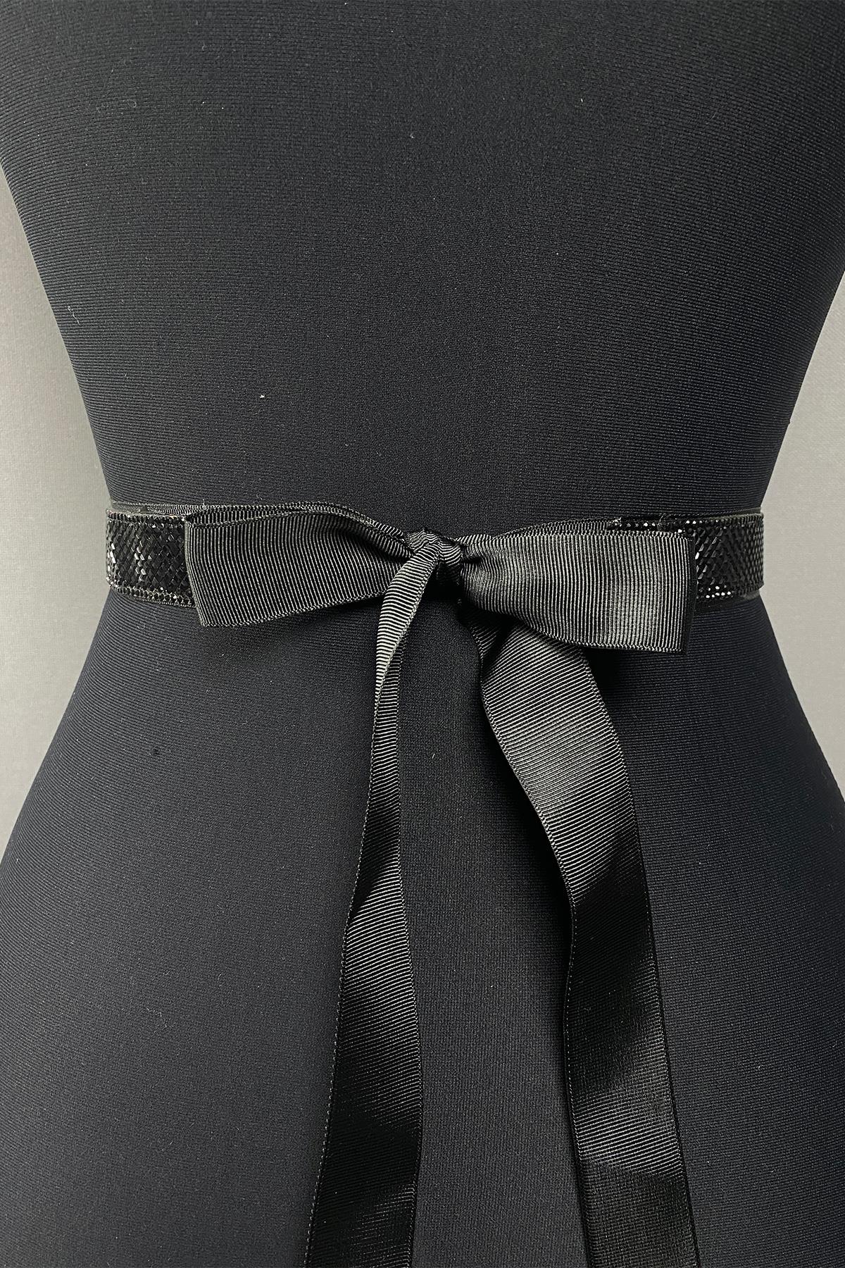 Bead Embroidered Stone Evening Dress Waist Belt Accessory