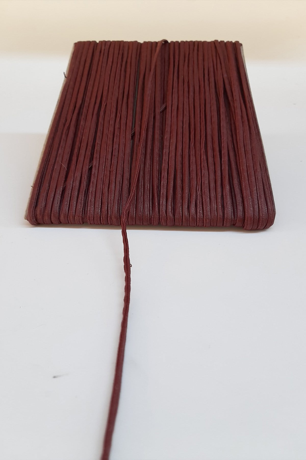 Claret Red Leather Strip 0.5 Cm