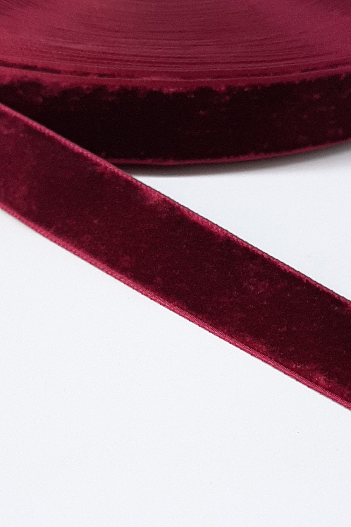 Bordo Kadife Kurdele 2 Cm