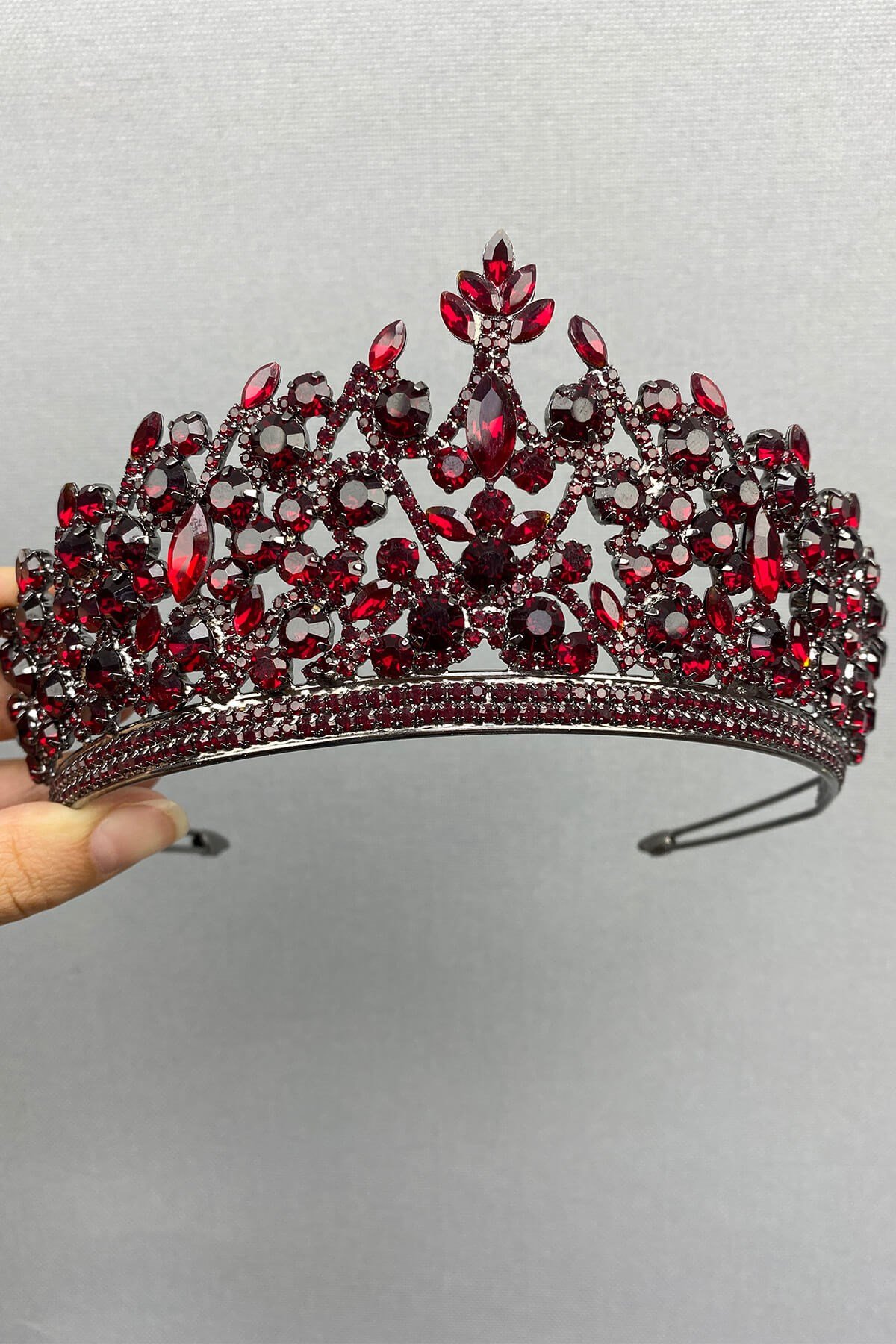 Bordo Pegasi Model Gelin Kına Tacı