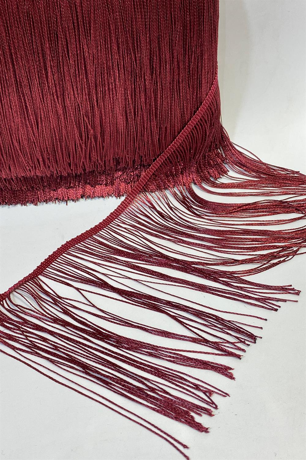 Burgundy Fringe Tassel Ribbon