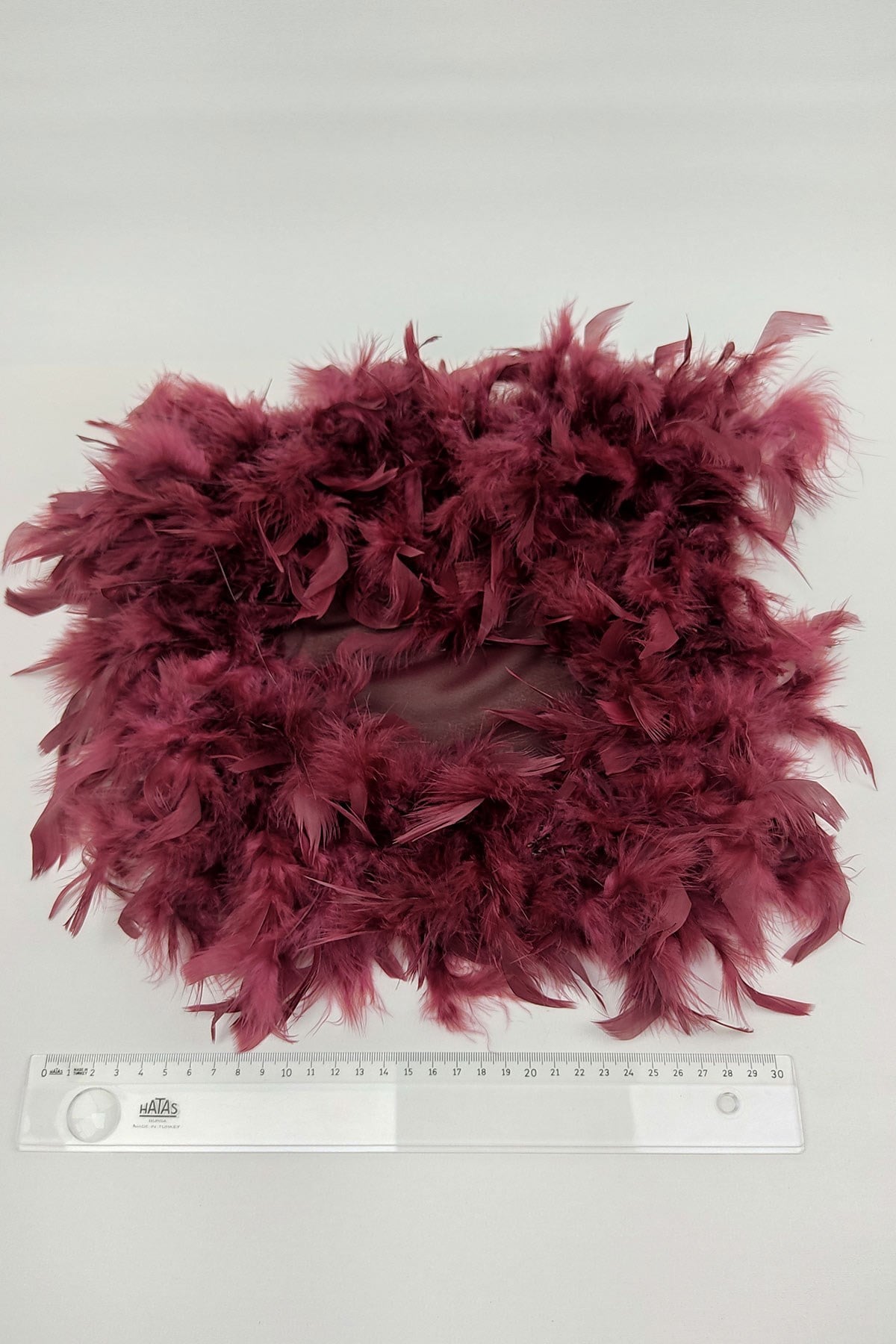 Claret Red Hairy Luxury Halay Handkerchief 1 pcs