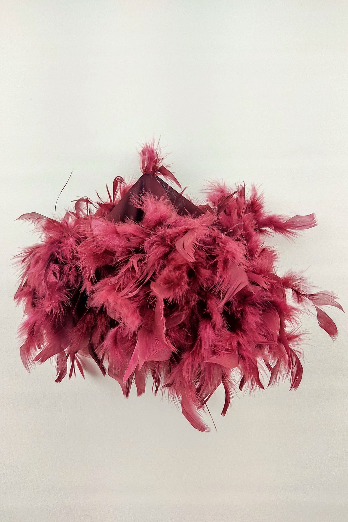 Claret Red Hairy Luxury Halay Handkerchief 1 pcs