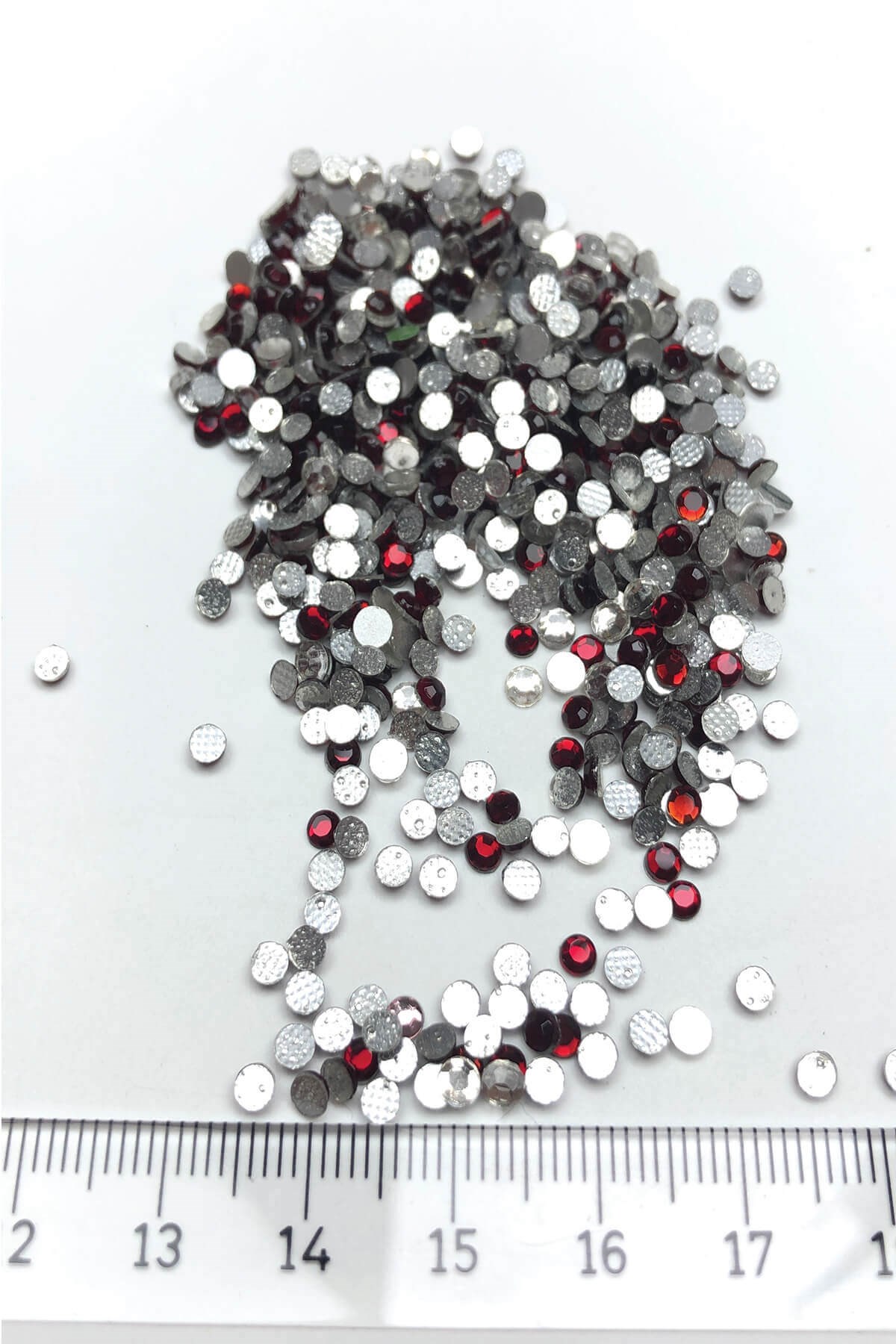 Claret Red Iron-on Glass Stone Beads 25 gr