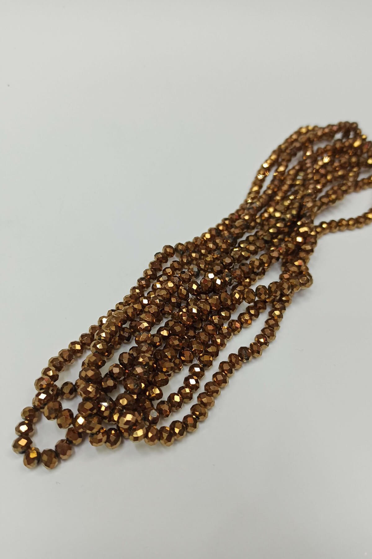 Bronze Crystal Beads 6 mm