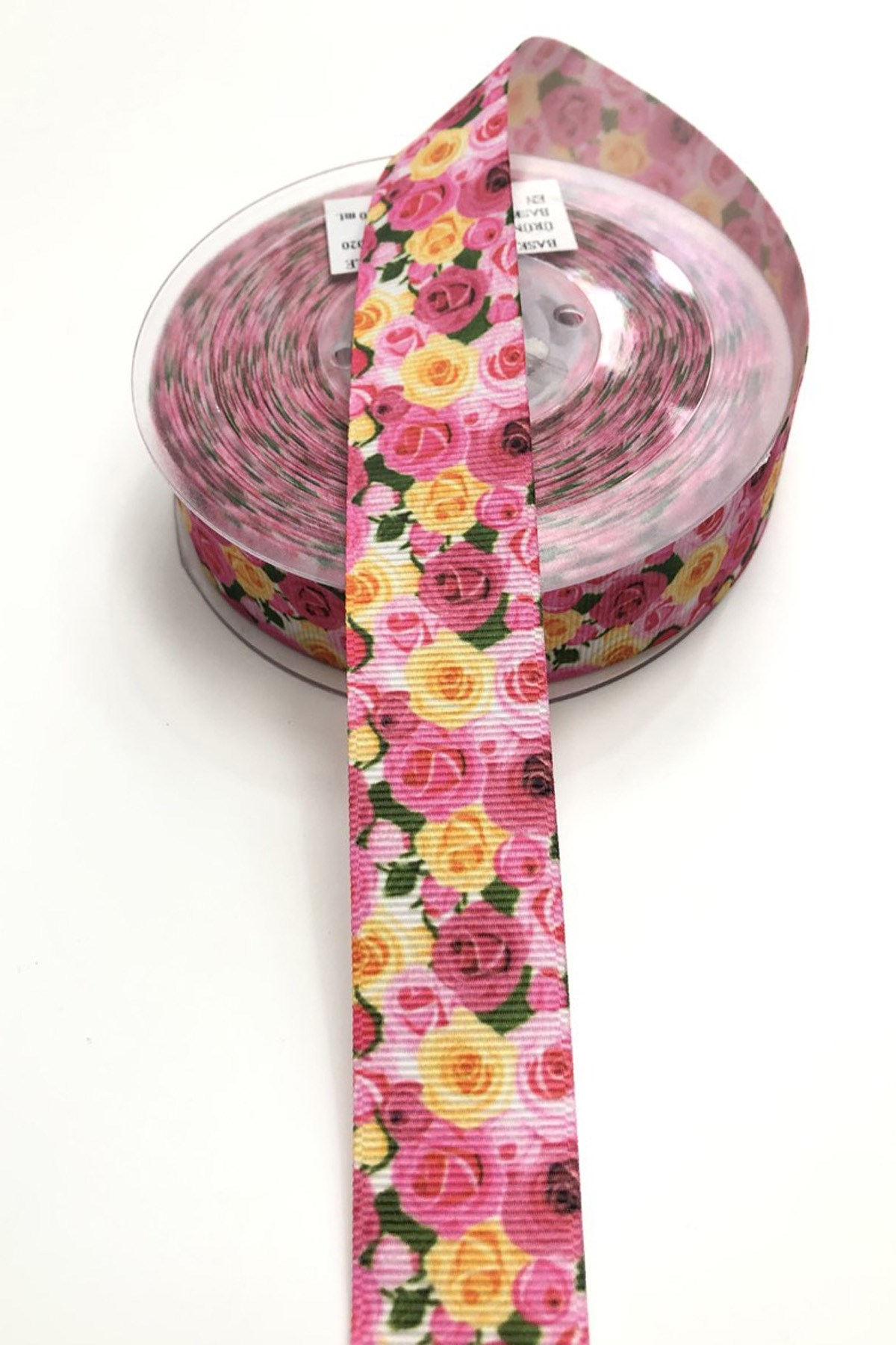 Çiçek Desenli  Grogren Kurdela 2,5 cm 1 mt 