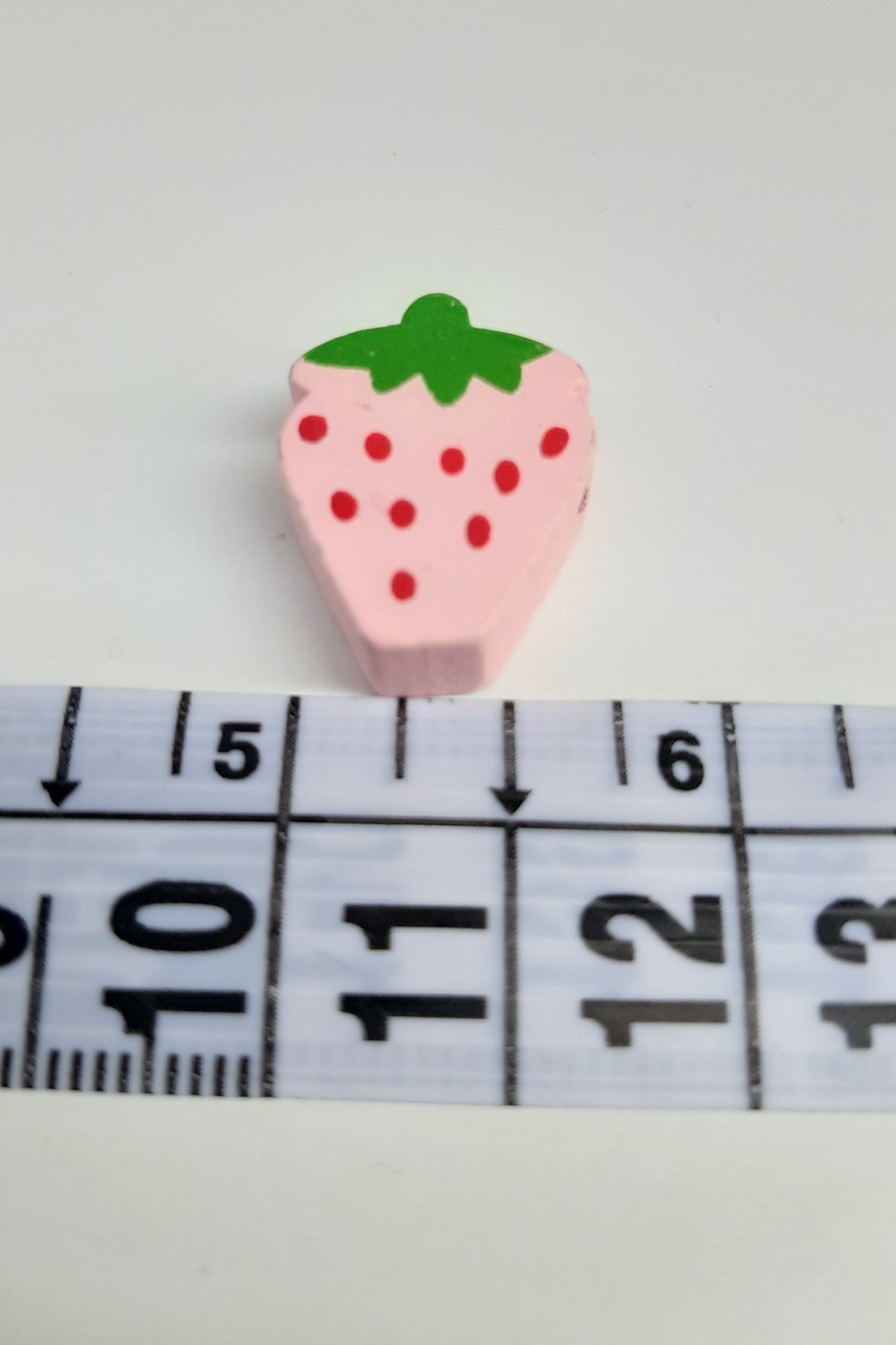 Strawberry Modified Pink Wooden Beads