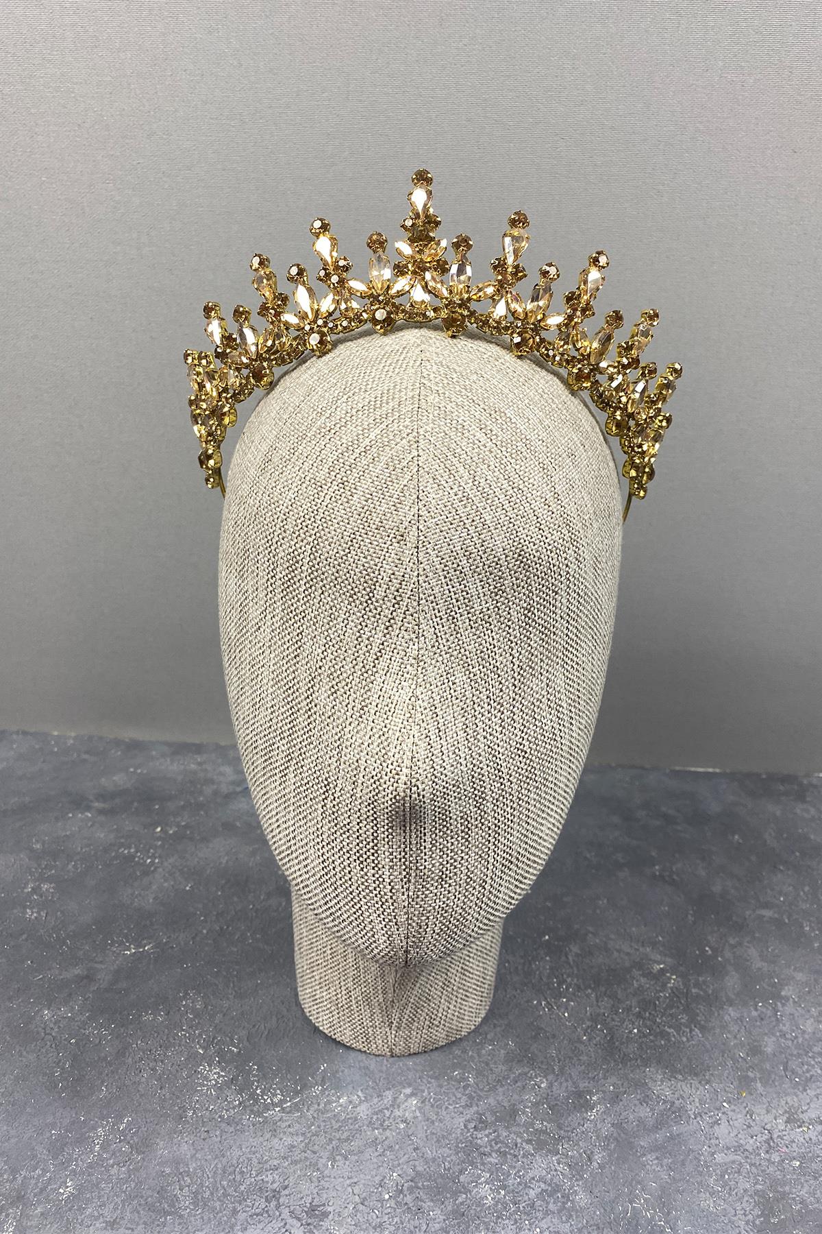Cooker Bridal Henna Crown with Shiny Shuttle Stone
