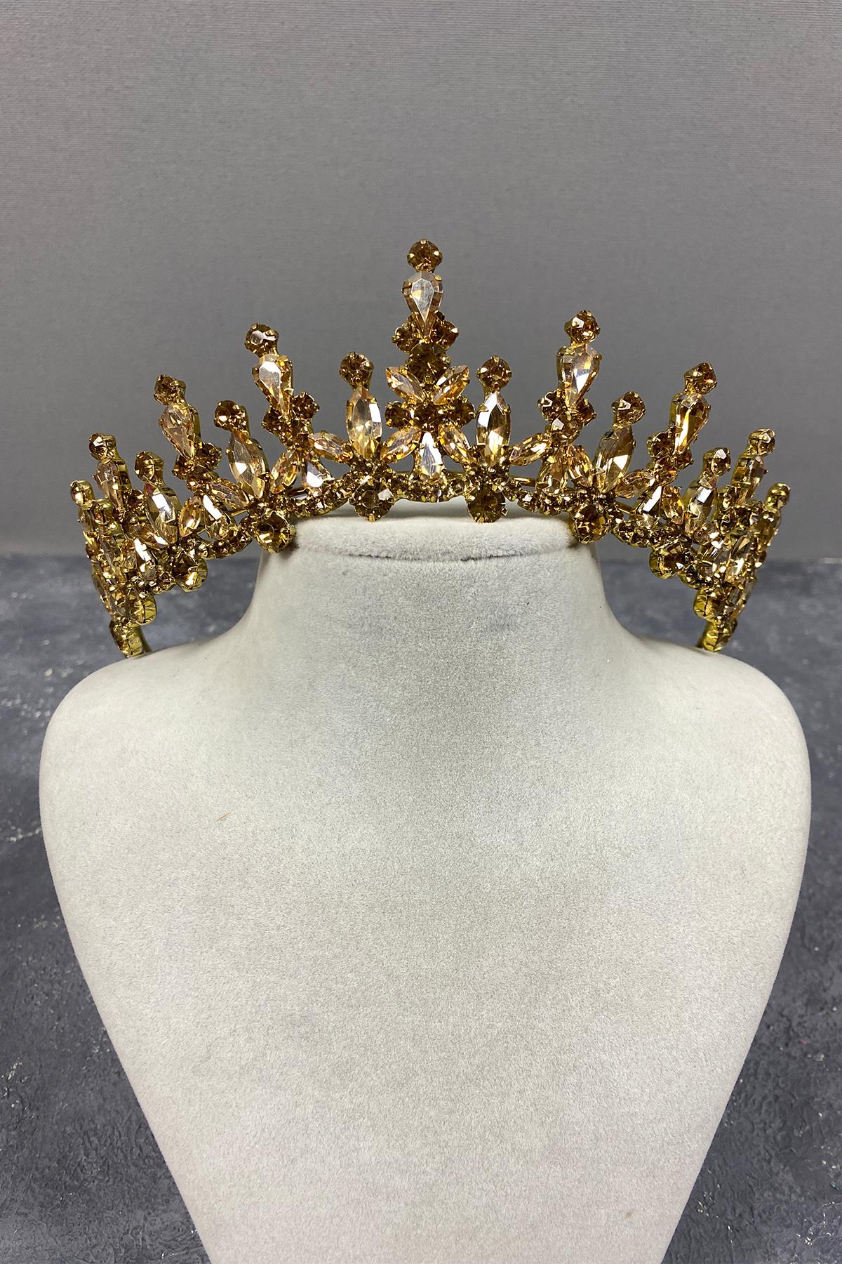 Cooker Bridal Henna Crown with Shiny Shuttle Stone