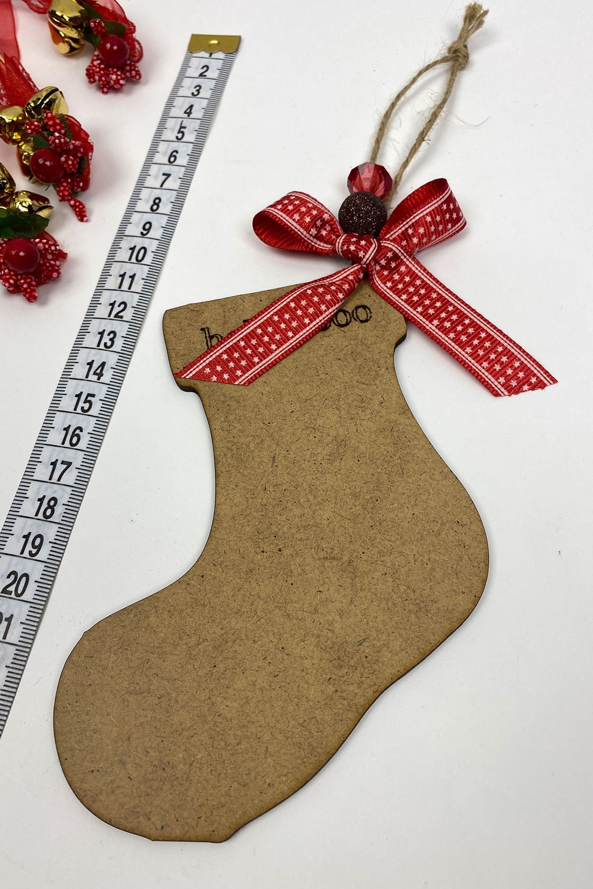 Sock Print Christmas Tree Ornament