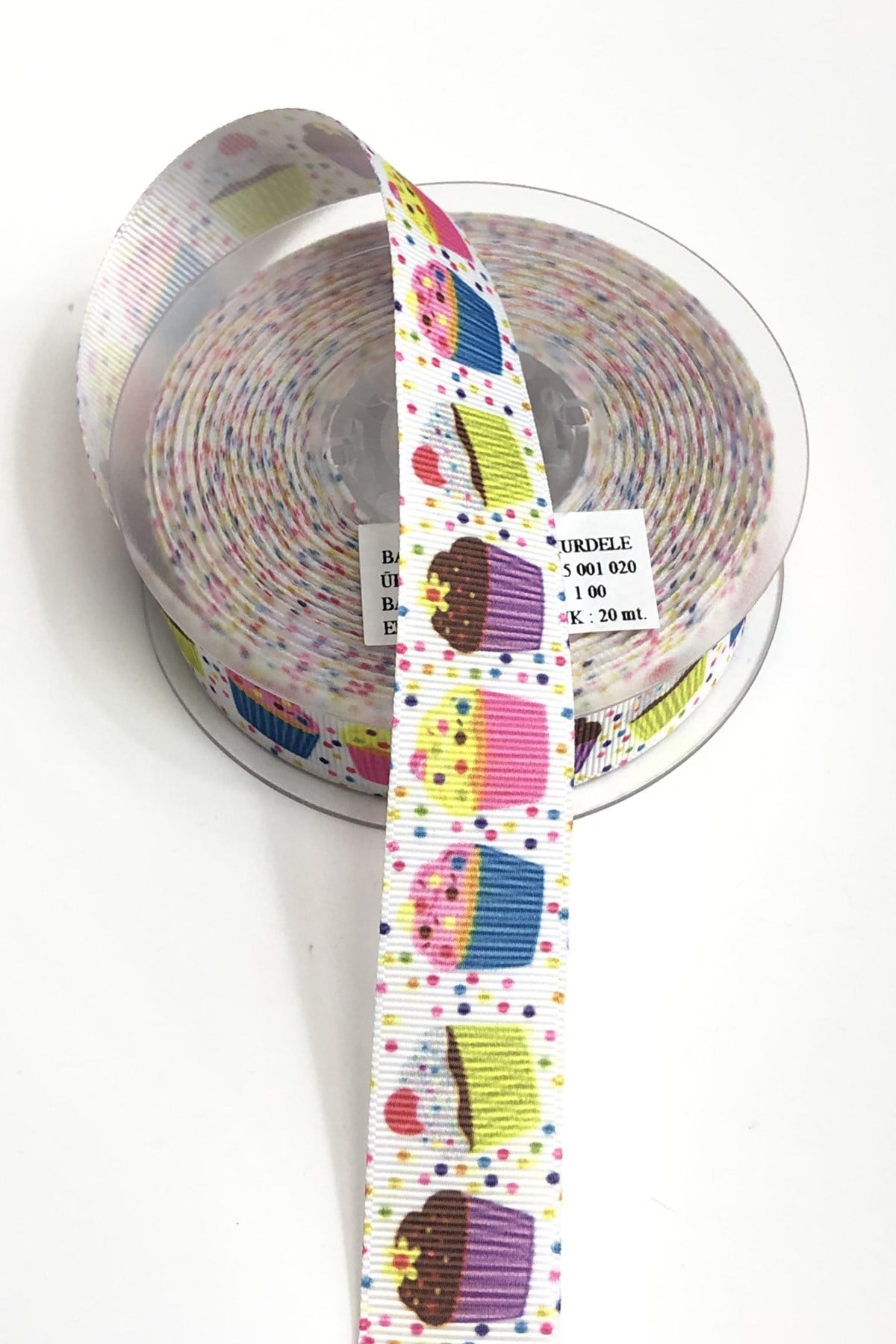 Cupkek Desenli Renkli Grogren Kurdele