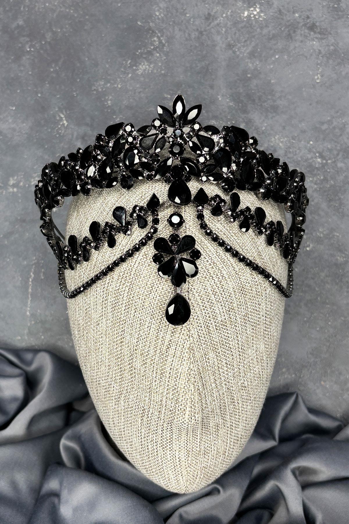 Dali Alınlık Sallantılı Gelin Kına Tacı Saç Aksesuarı