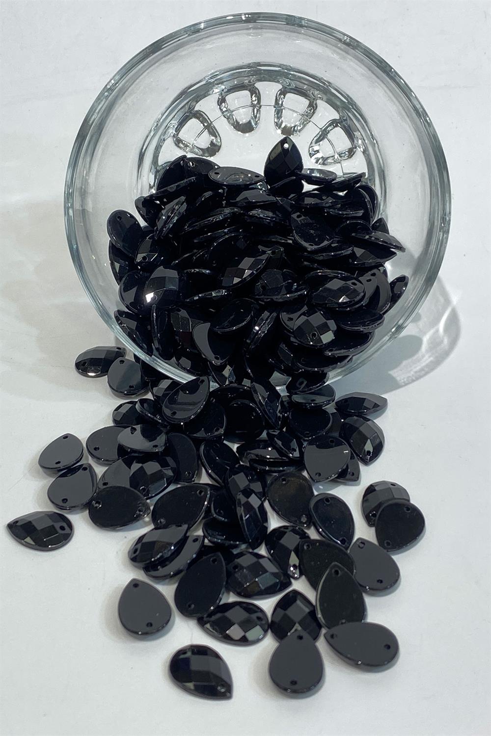 Drop Sew Plastic Stone Beads 12 Gr